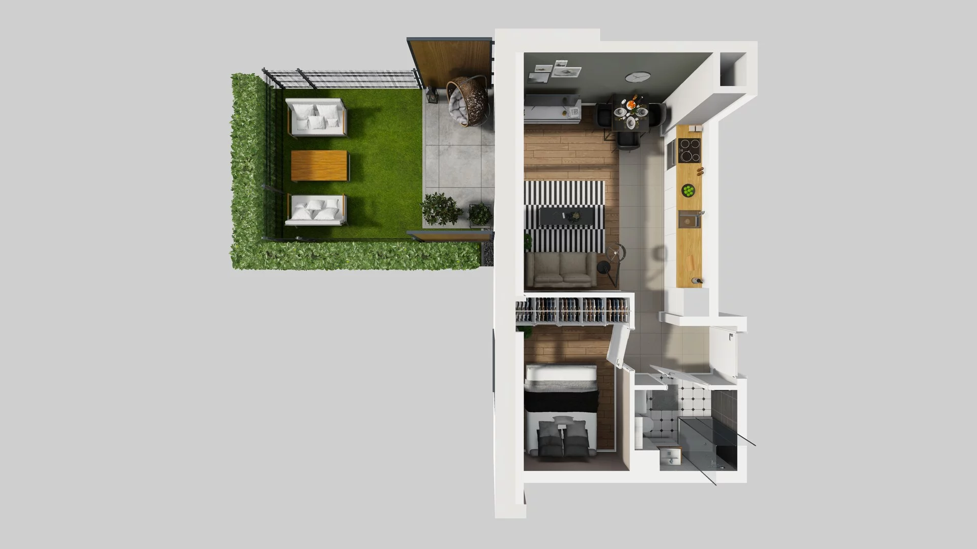 2 pokoje, mieszkanie 35,08 m², parter, oferta nr C/51, Metro Zachód 8 bud. A, C, Warszawa, Bemowo, Chrzanów, ul. Szeligowska