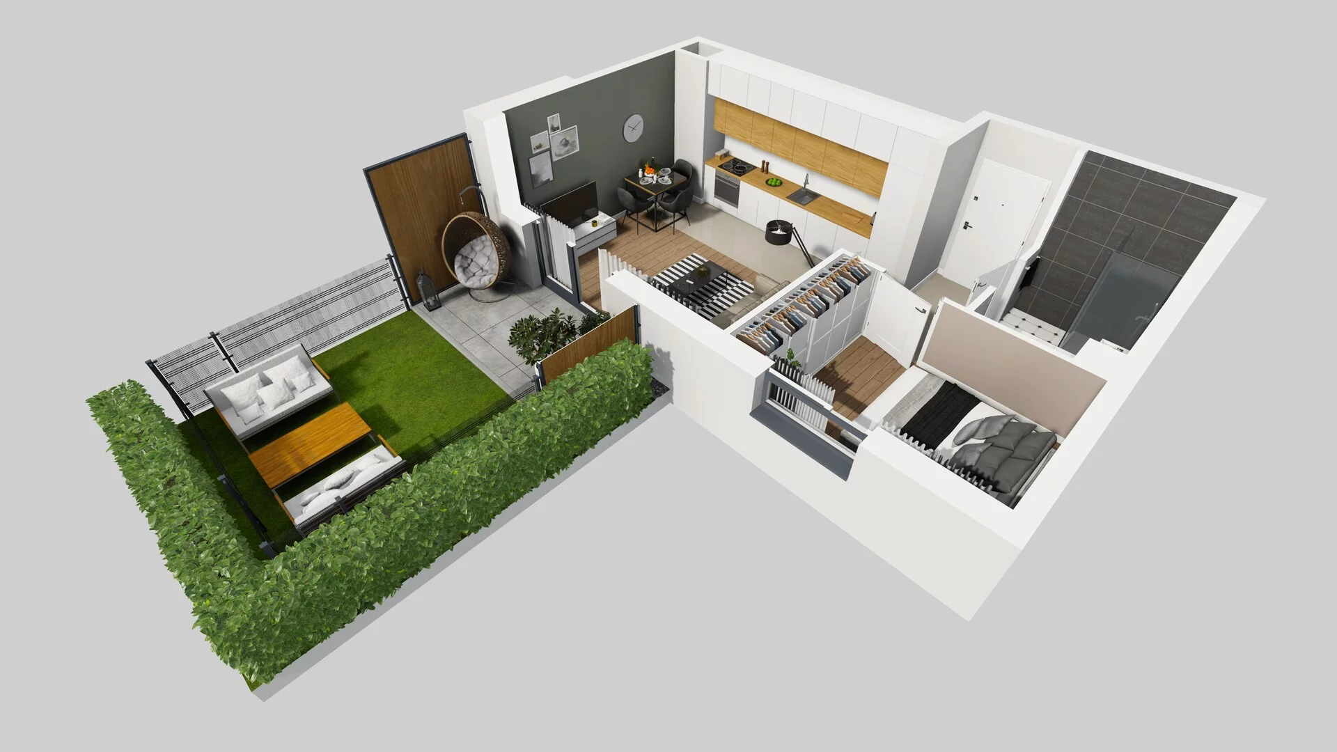 2 pokoje, mieszkanie 35,08 m², parter, oferta nr C/51, Metro Zachód 8 bud. A, C, Warszawa, Bemowo, Chrzanów, ul. Szeligowska
