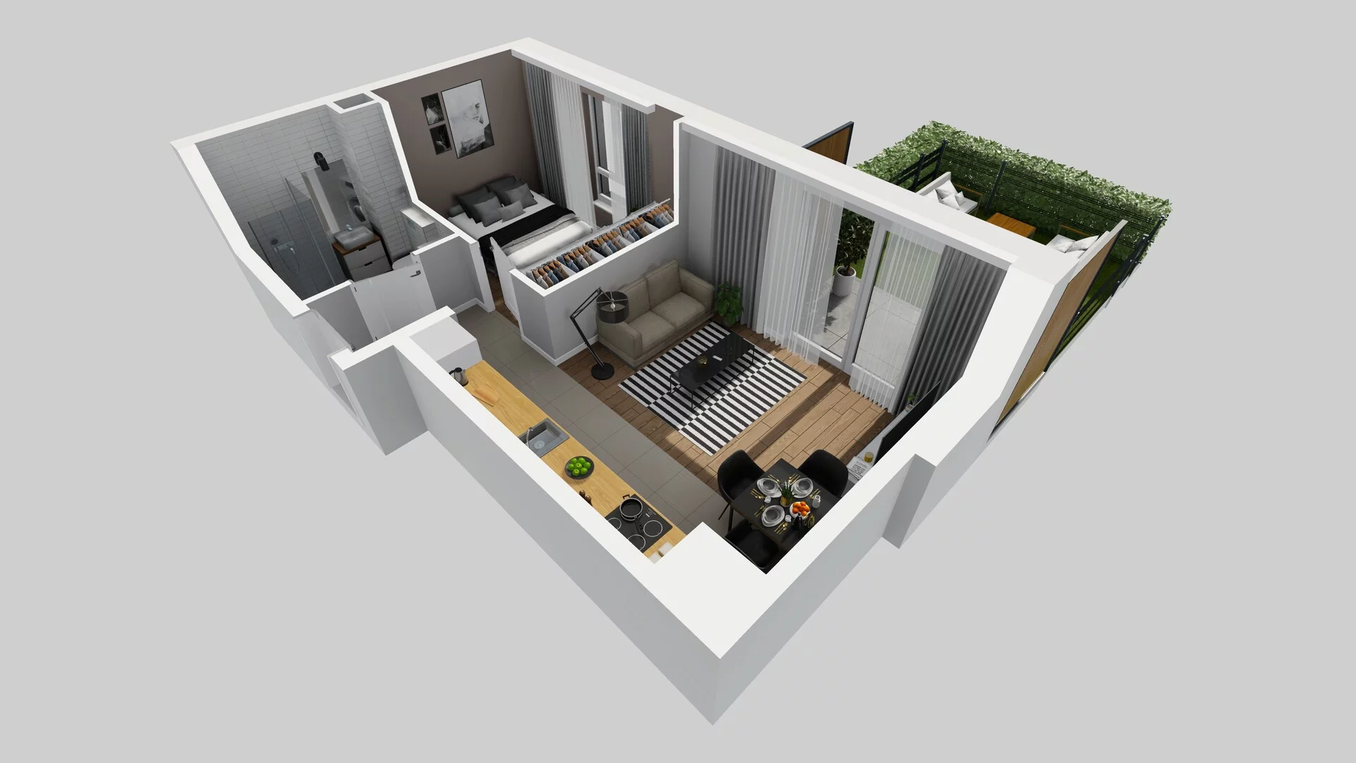 2 pokoje, mieszkanie 35,08 m², parter, oferta nr C/51, Metro Zachód 8 bud. A, C, Warszawa, Bemowo, Chrzanów, ul. Szeligowska