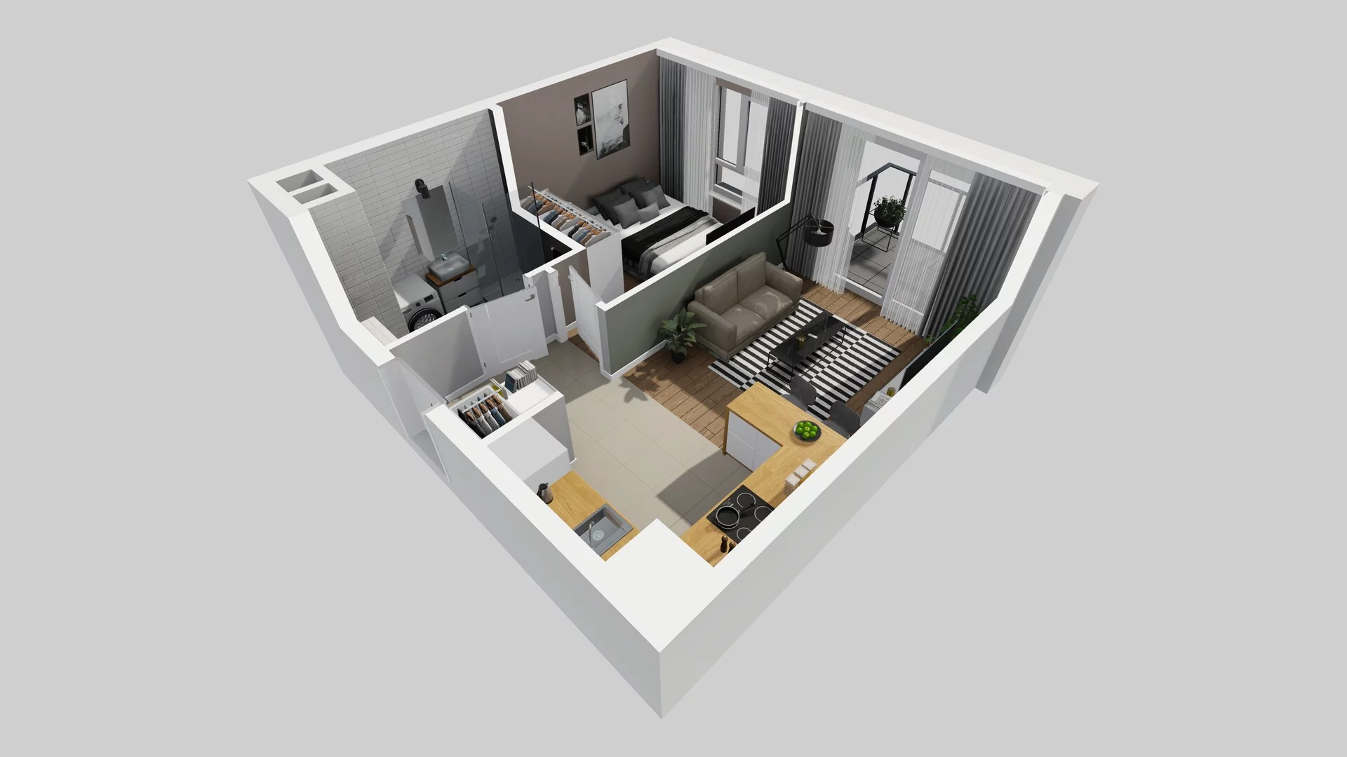 2 pokoje, mieszkanie 35,53 m², piętro 1, oferta nr C/55, Metro Zachód 8 bud. A, C, Warszawa, Bemowo, Chrzanów, ul. Szeligowska
