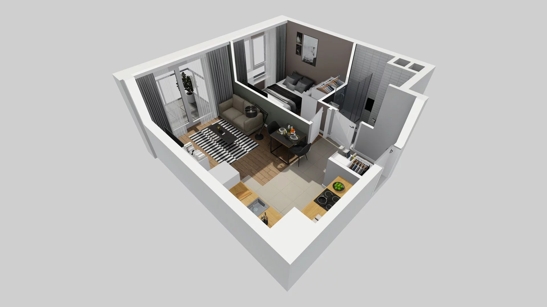 2 pokoje, mieszkanie 34,65 m², piętro 1, oferta nr C/57, Metro Zachód 8 bud. A, C, Warszawa, Bemowo, Chrzanów, ul. Szeligowska