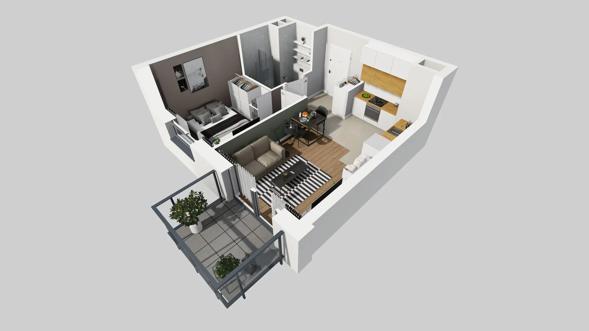 2 pokoje, mieszkanie 34,65 m², piętro 1, oferta nr C/57, Metro Zachód 8 bud. A, C, Warszawa, Bemowo, Chrzanów, ul. Szeligowska