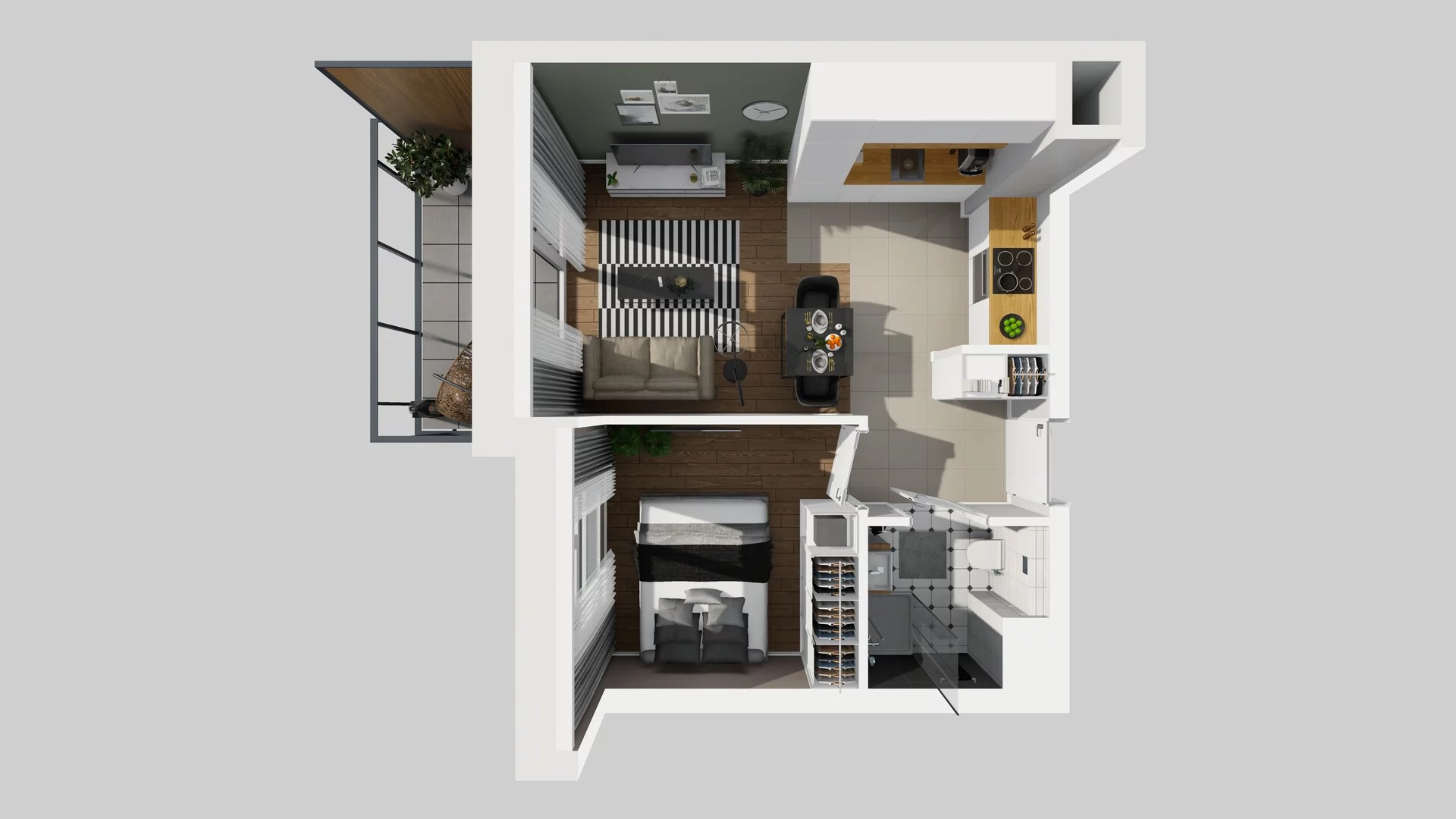 2 pokoje, mieszkanie 33,77 m², piętro 1, oferta nr C/60, Metro Zachód 8 bud. A, C, Warszawa, Bemowo, Chrzanów, ul. Szeligowska
