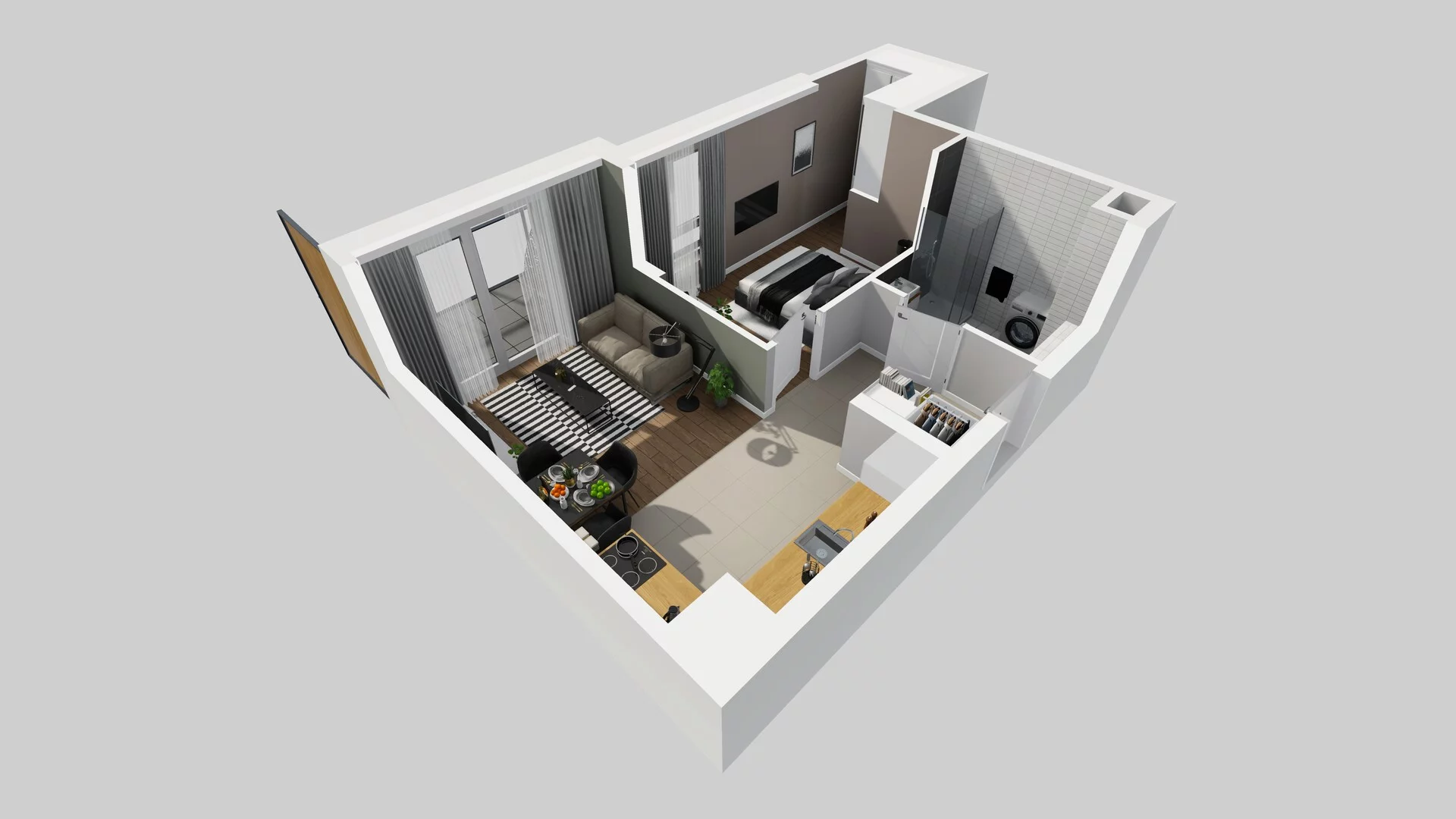 2 pokoje, mieszkanie 41,01 m², piętro 1, oferta nr C/61, Metro Zachód 8 bud. A, C, Warszawa, Bemowo, Chrzanów, ul. Szeligowska