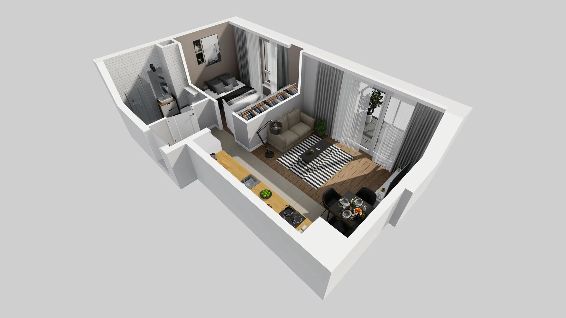 2 pokoje, mieszkanie 35,08 m², piętro 1, oferta nr C/62, Metro Zachód 8 bud. A, C, Warszawa, Bemowo, Chrzanów, ul. Szeligowska