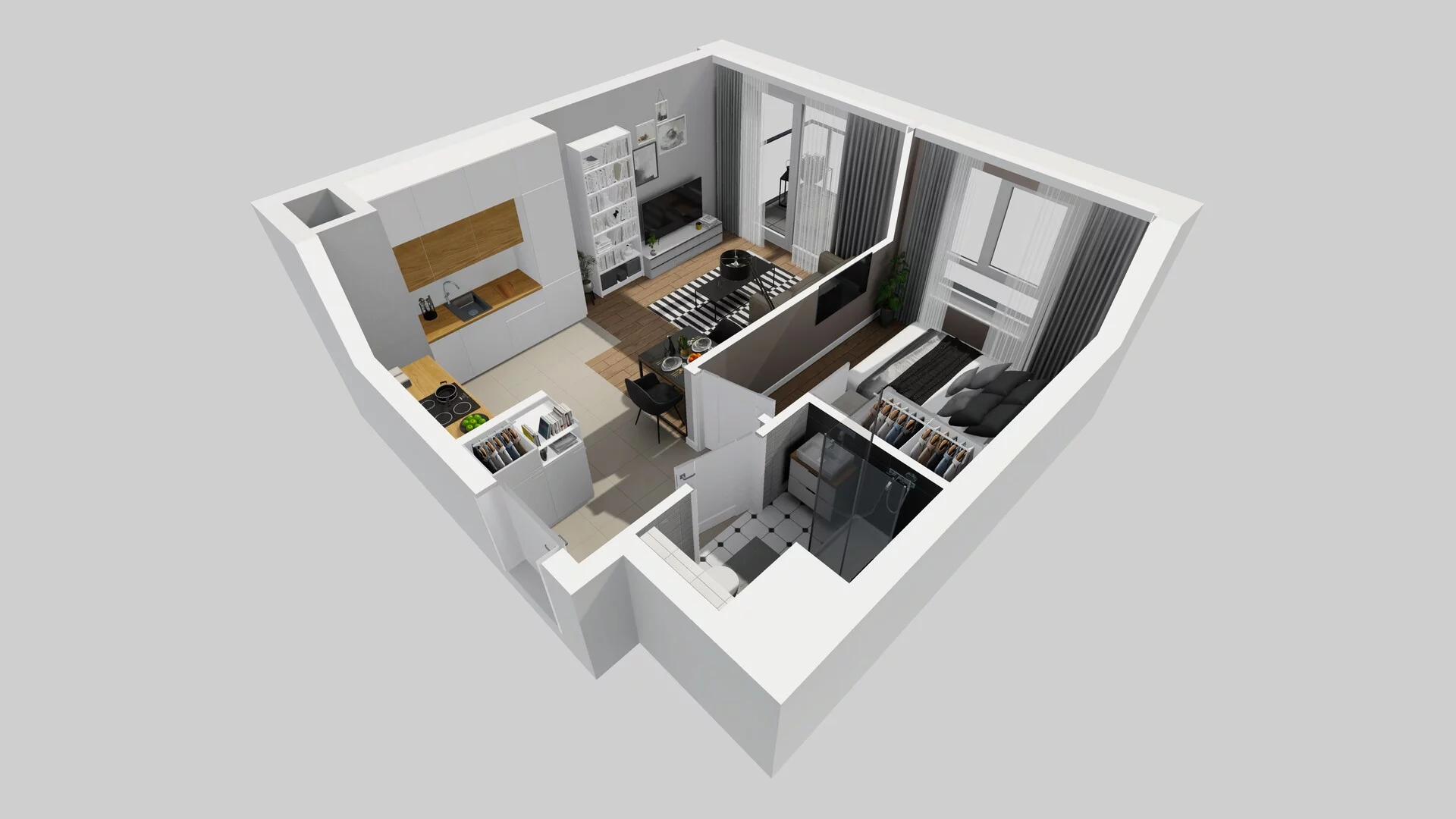2 pokoje, mieszkanie 34,65 m², piętro 2, oferta nr C/67, Metro Zachód 8 bud. A, C, Warszawa, Bemowo, Chrzanów, ul. Szeligowska