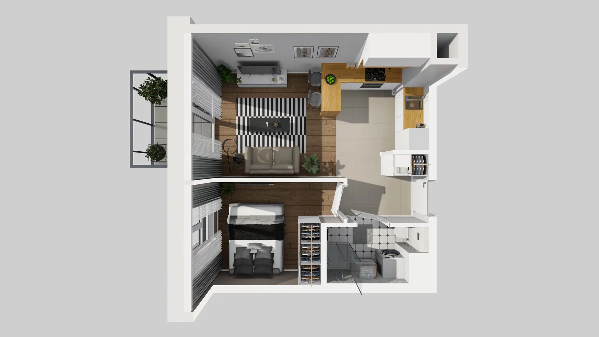 2 pokoje, mieszkanie 35,53 m², piętro 4, oferta nr C/85, Metro Zachód 8 bud. A, C, Warszawa, Bemowo, Chrzanów, ul. Szeligowska