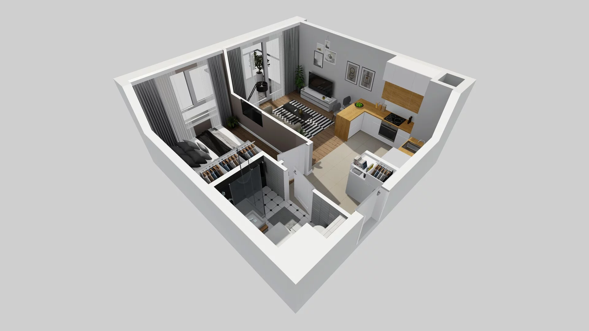 2 pokoje, mieszkanie 35,53 m², piętro 4, oferta nr C/85, Metro Zachód 8 bud. A, C, Warszawa, Bemowo, Chrzanów, ul. Szeligowska