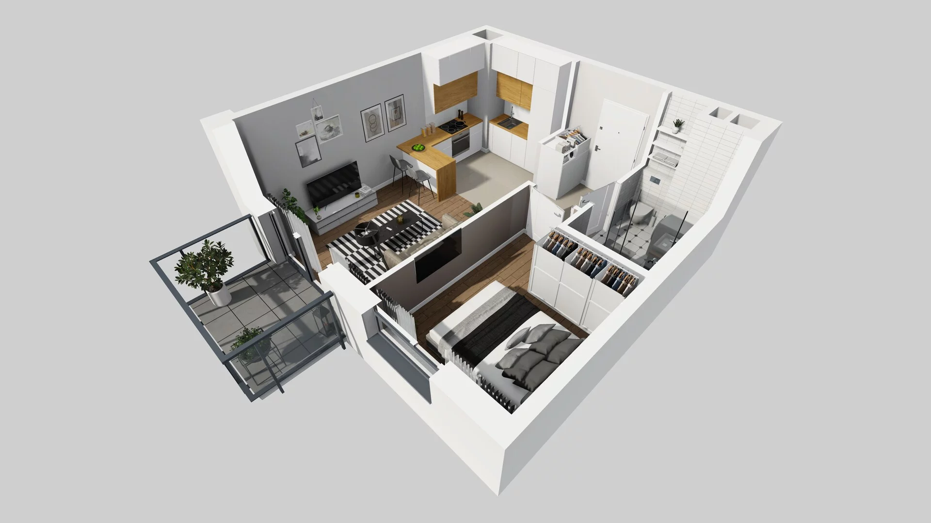 2 pokoje, mieszkanie 35,53 m², piętro 4, oferta nr C/85, Metro Zachód 8 bud. A, C, Warszawa, Bemowo, Chrzanów, ul. Szeligowska