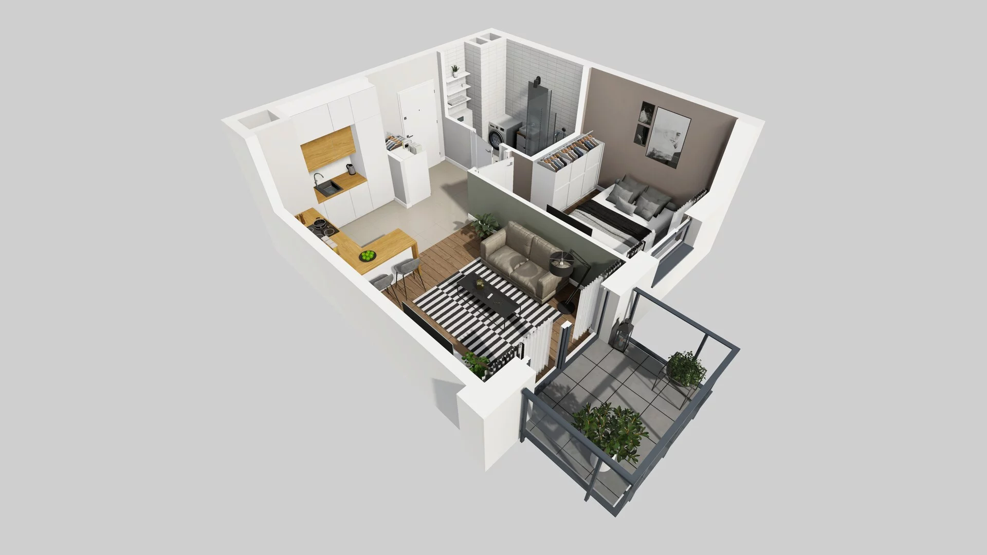 2 pokoje, mieszkanie 35,53 m², piętro 4, oferta nr C/85, Metro Zachód 8 bud. A, C, Warszawa, Bemowo, Chrzanów, ul. Szeligowska