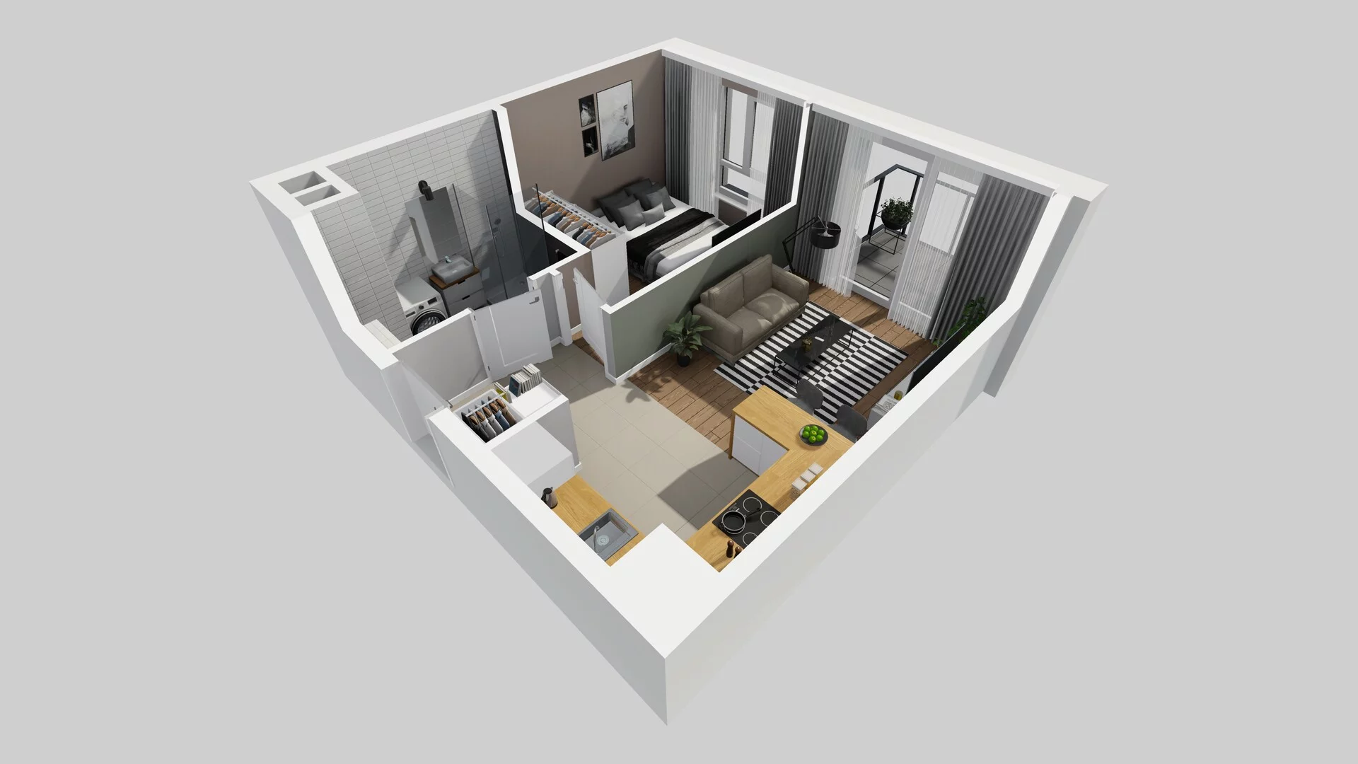 2 pokoje, mieszkanie 35,53 m², piętro 4, oferta nr C/85, Metro Zachód 8 bud. A, C, Warszawa, Bemowo, Chrzanów, ul. Szeligowska