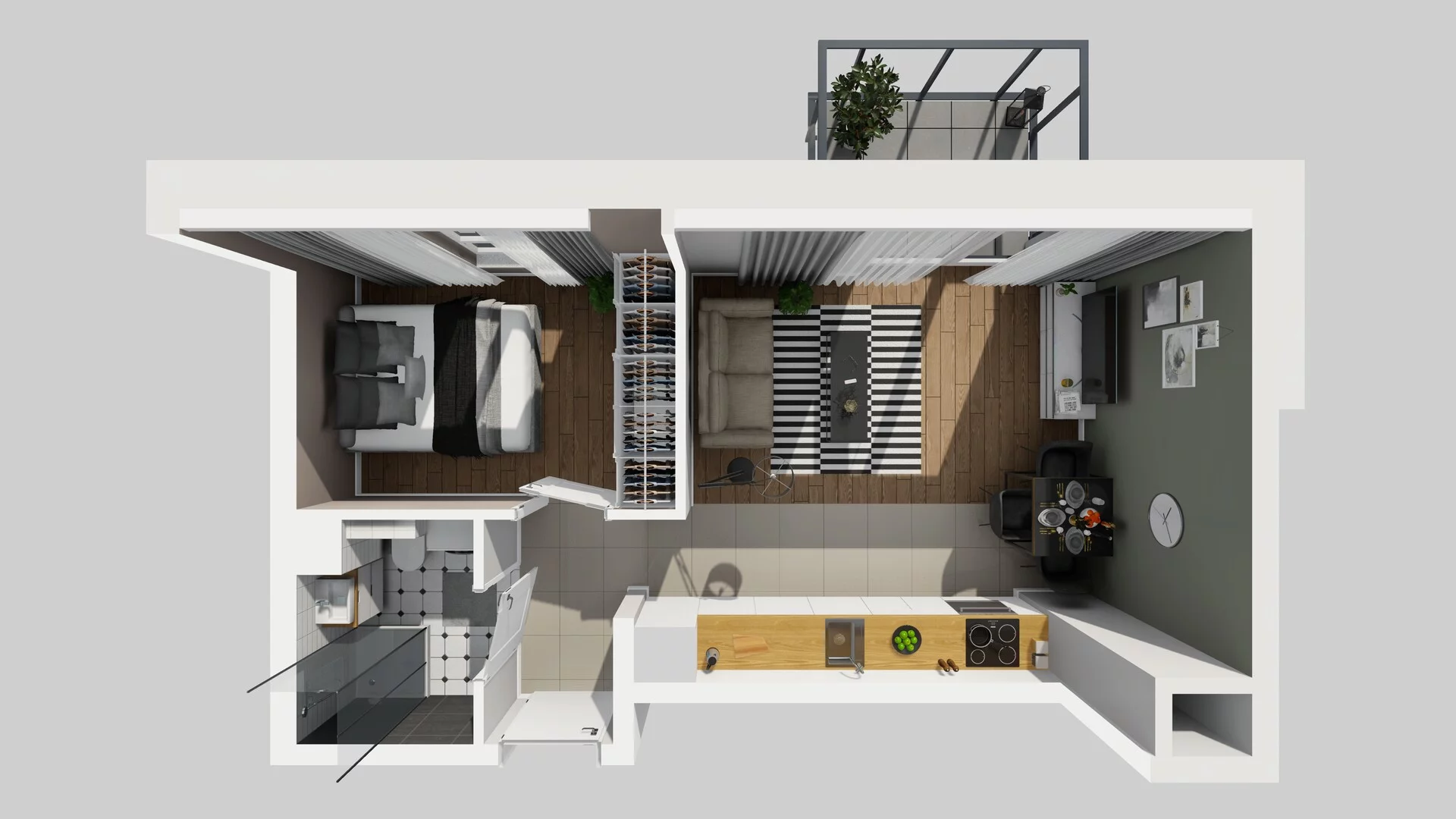 2 pokoje, mieszkanie 35,08 m², piętro 4, oferta nr C/92, Metro Zachód 8 bud. A, C, Warszawa, Bemowo, Chrzanów, ul. Szeligowska