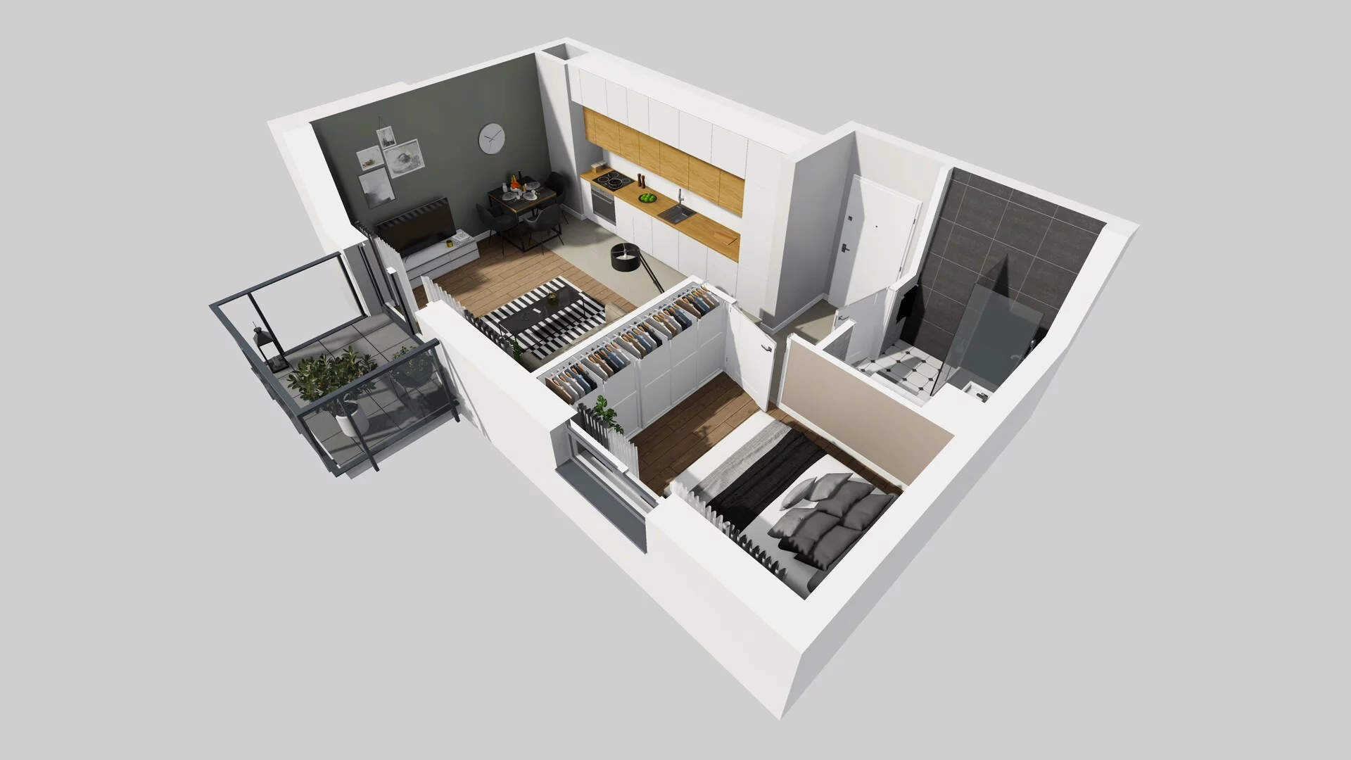 2 pokoje, mieszkanie 35,08 m², piętro 4, oferta nr C/92, Metro Zachód 8 bud. A, C, Warszawa, Bemowo, Chrzanów, ul. Szeligowska