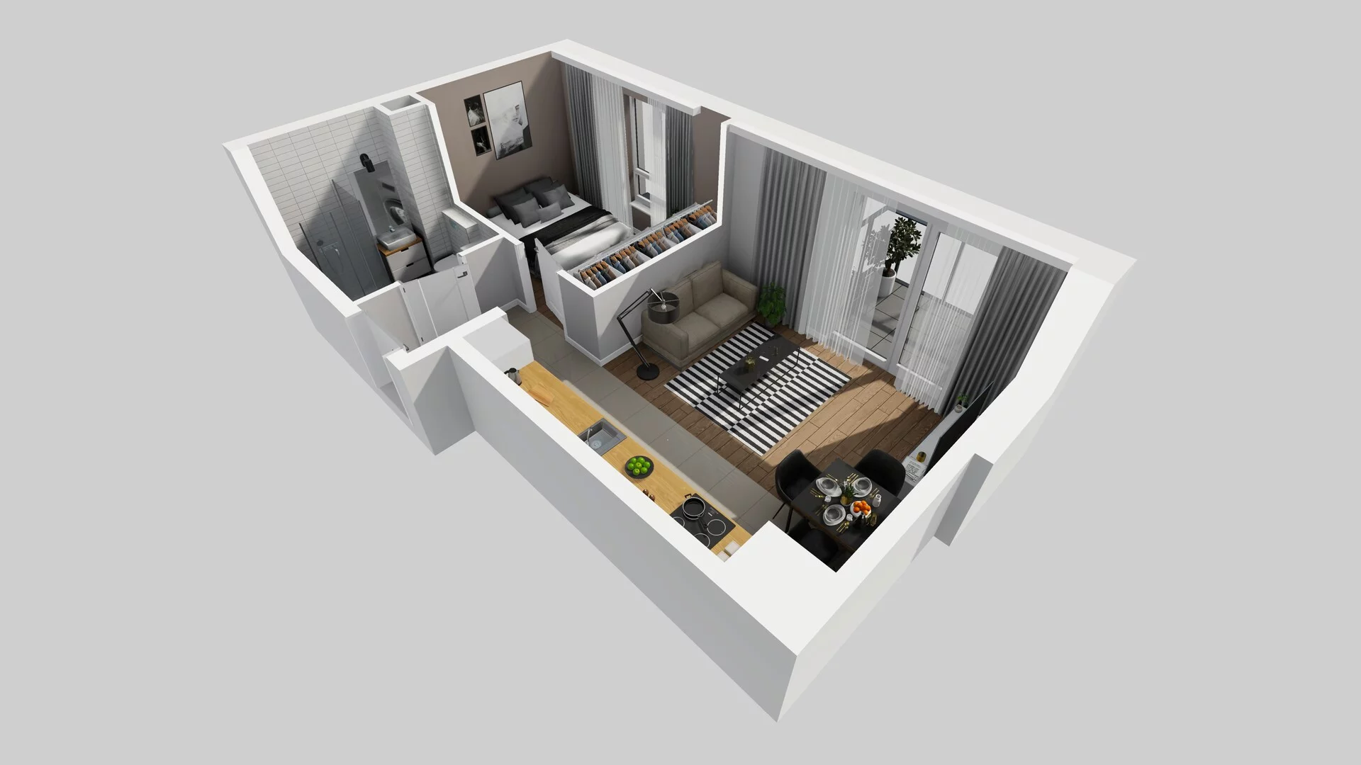 2 pokoje, mieszkanie 35,08 m², piętro 4, oferta nr C/92, Metro Zachód 8 bud. A, C, Warszawa, Bemowo, Chrzanów, ul. Szeligowska