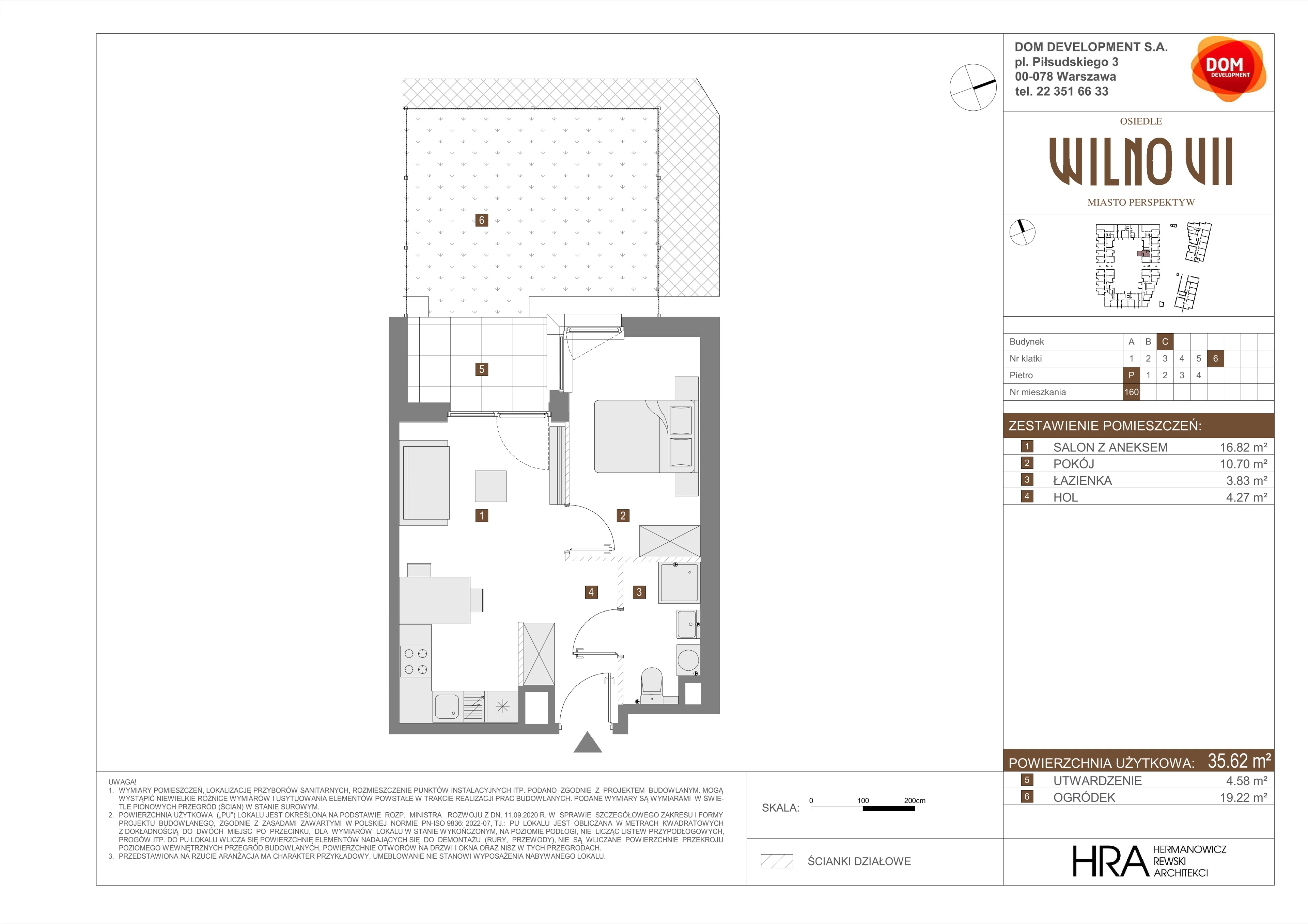 Mieszkanie 35,62 m², parter, oferta nr C/160, Osiedle Wilno 7, Warszawa, Targówek, Elsnerów, ul. Janowiecka