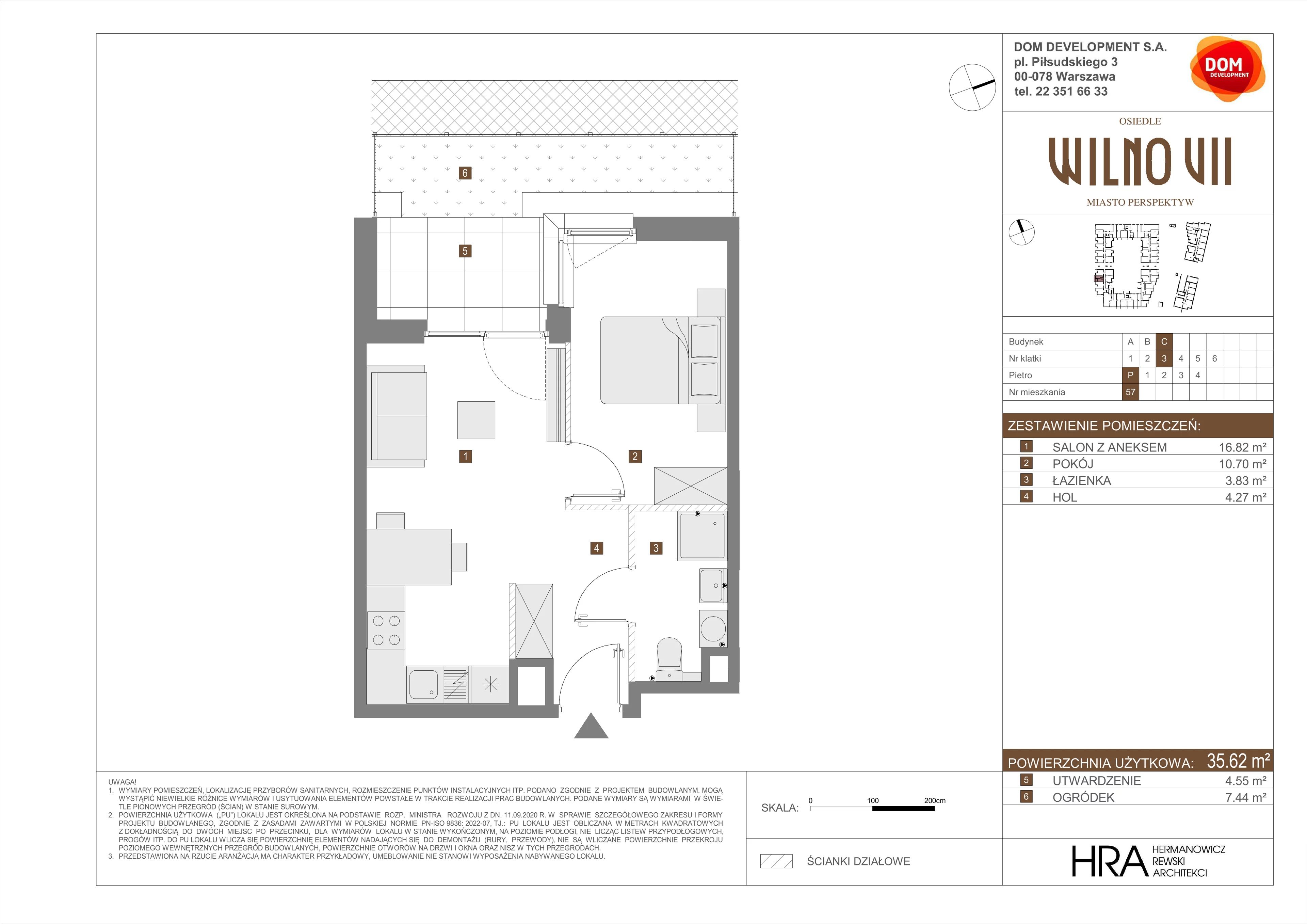 Mieszkanie 35,62 m², parter, oferta nr C/57, Osiedle Wilno 7, Warszawa, Targówek, Elsnerów, ul. Janowiecka