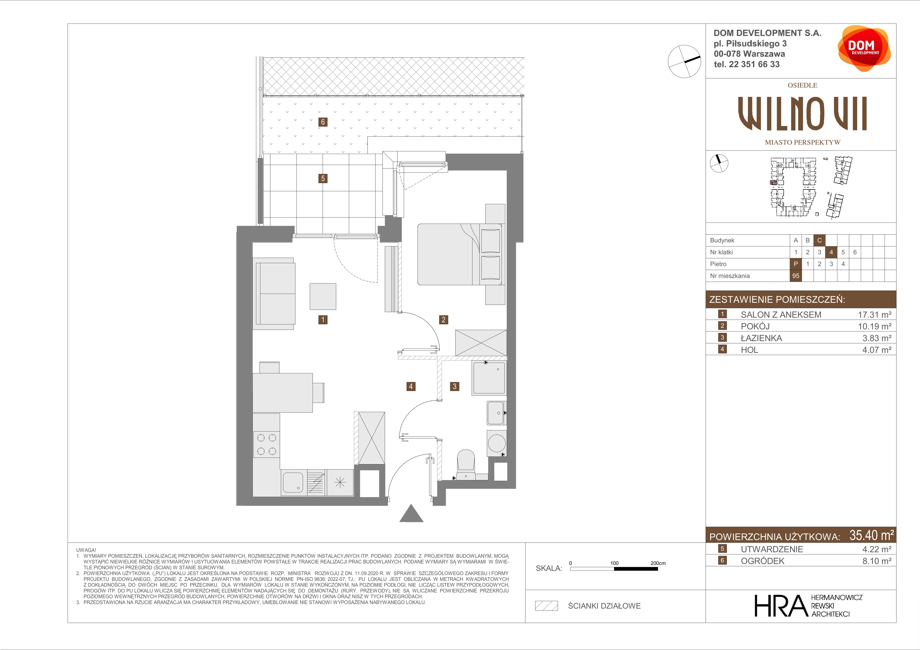 Mieszkanie 35,40 m², parter, oferta nr C/95, Osiedle Wilno 7, Warszawa, Targówek, Elsnerów, ul. Janowiecka