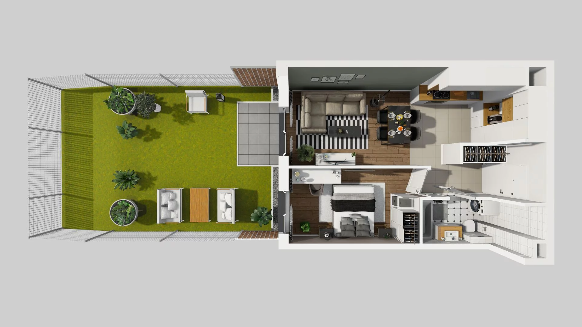 2 pokoje, mieszkanie 40,35 m², parter, oferta nr A/2, Osiedle Rapsodia, Wrocław, Karłowice-Różanka, Różanka, ul. Wołowska 5
