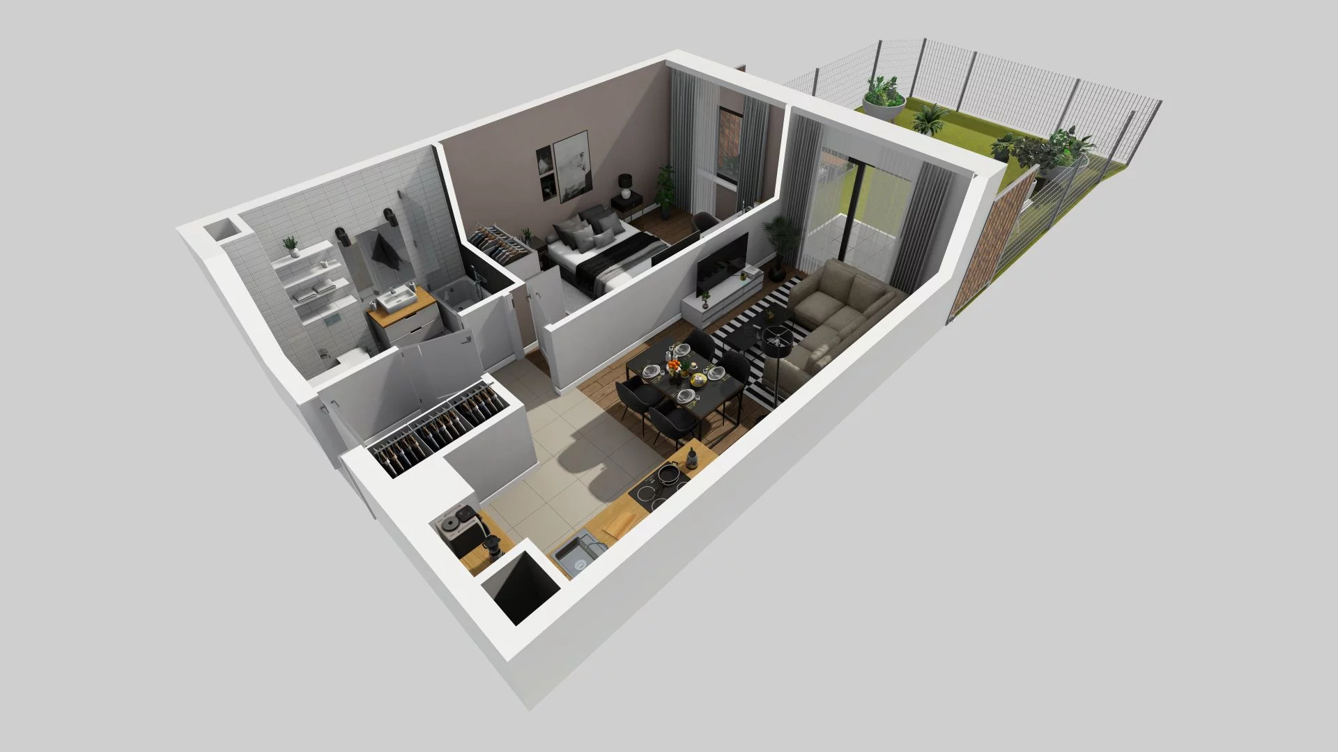 2 pokoje, mieszkanie 40,35 m², parter, oferta nr A/2, Osiedle Rapsodia, Wrocław, Karłowice-Różanka, Różanka, ul. Wołowska 5