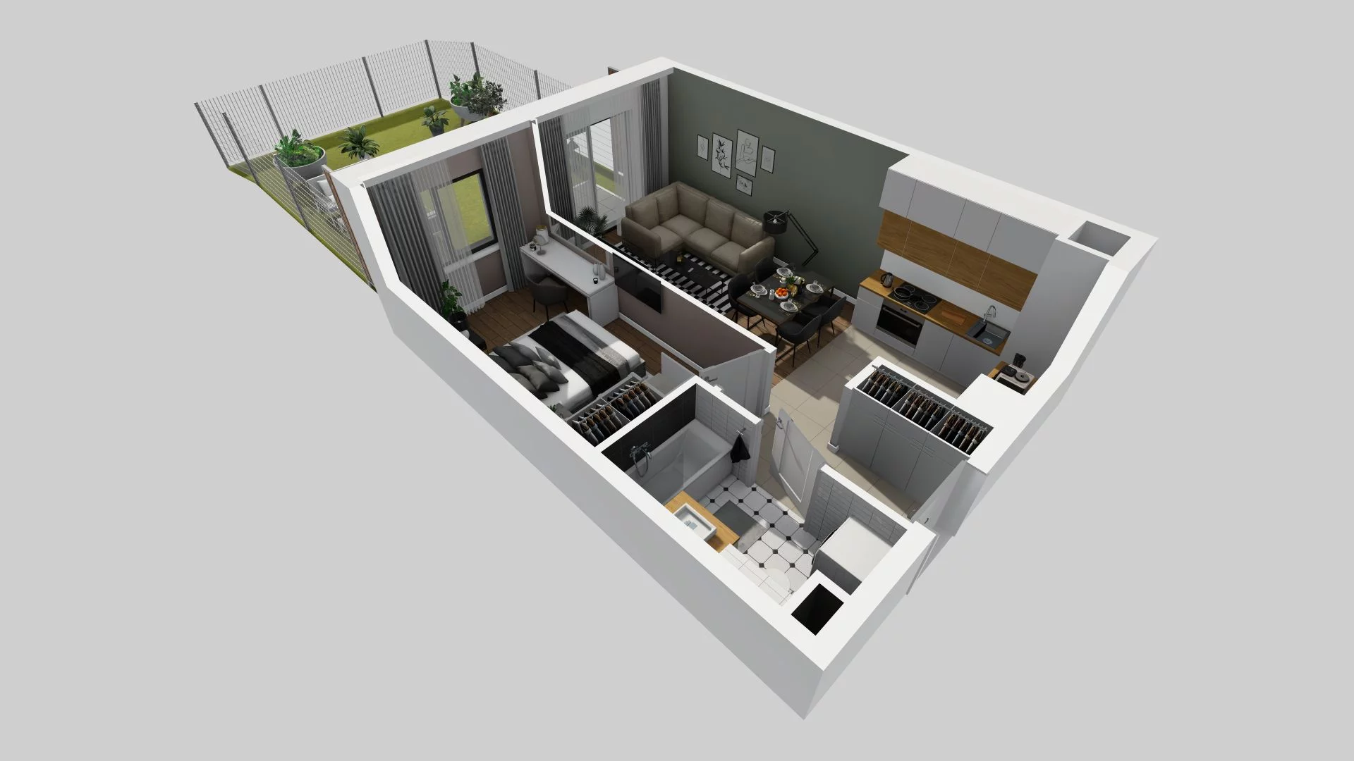 2 pokoje, mieszkanie 40,35 m², parter, oferta nr A/2, Osiedle Rapsodia, Wrocław, Karłowice-Różanka, Różanka, ul. Wołowska 5