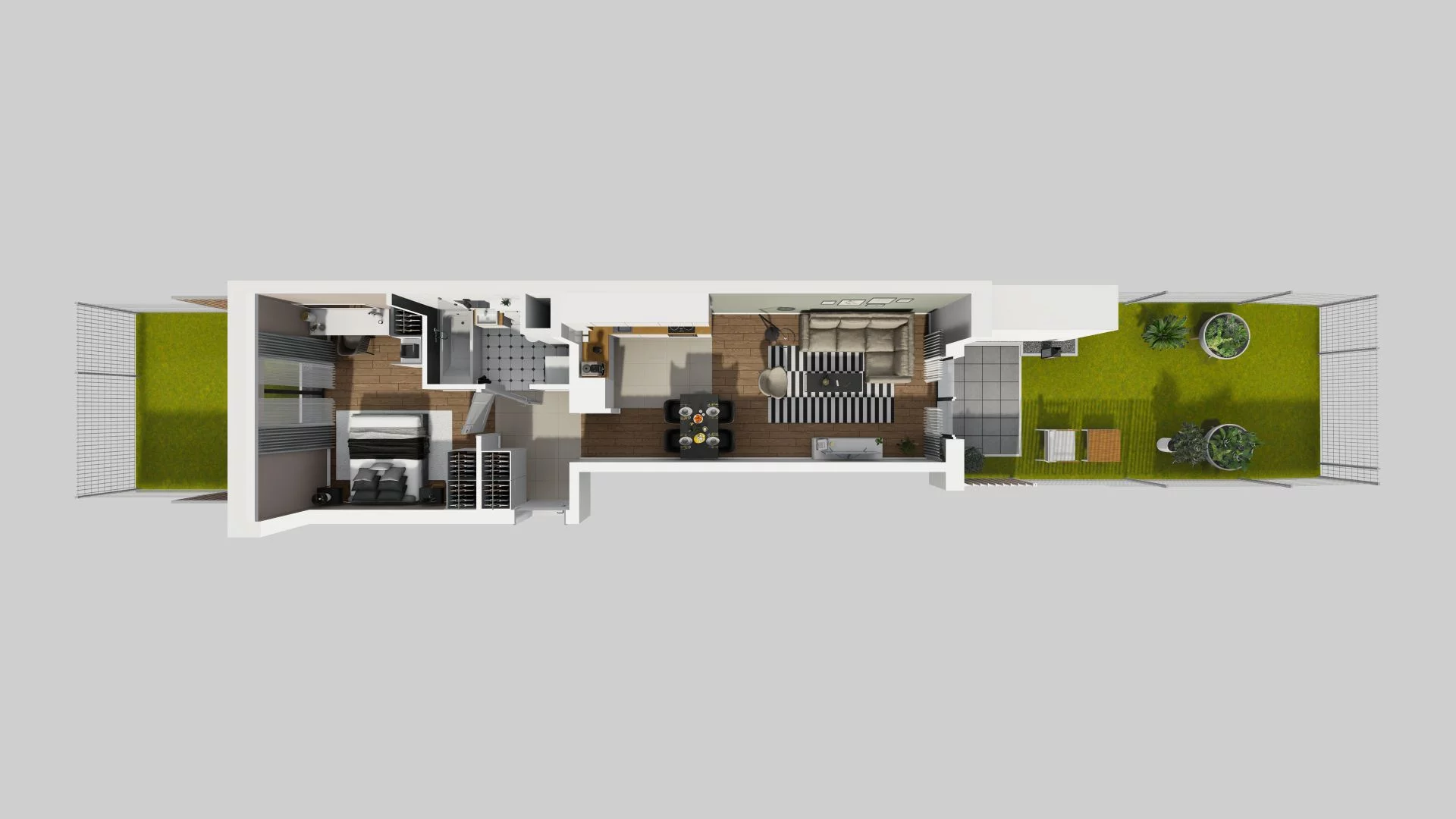 2 pokoje, mieszkanie 46,19 m², parter, oferta nr A/44, Osiedle Rapsodia, Wrocław, Karłowice-Różanka, Różanka, ul. Wołowska 5