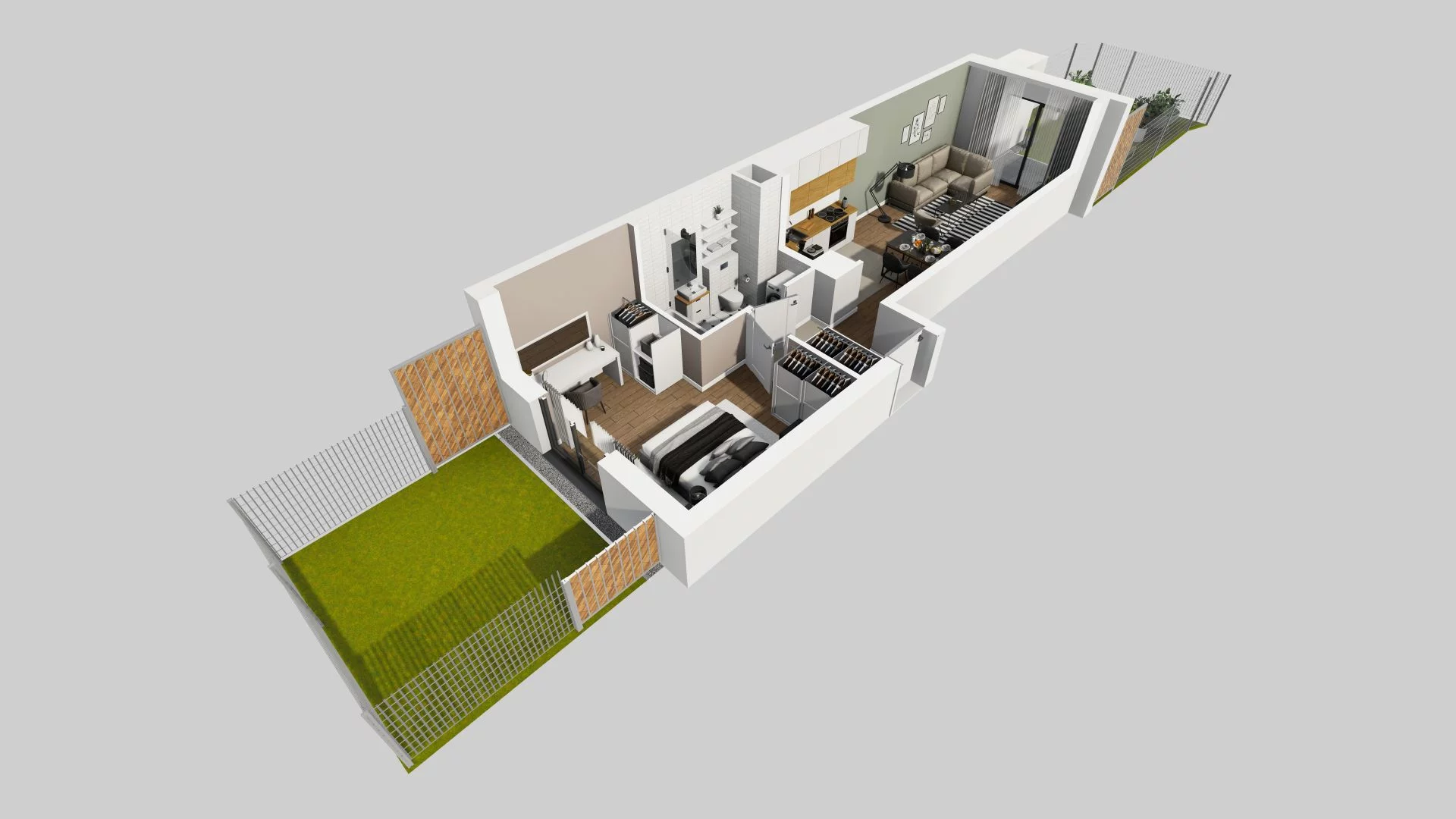 2 pokoje, mieszkanie 46,19 m², parter, oferta nr A/44, Osiedle Rapsodia, Wrocław, Karłowice-Różanka, Różanka, ul. Wołowska 5
