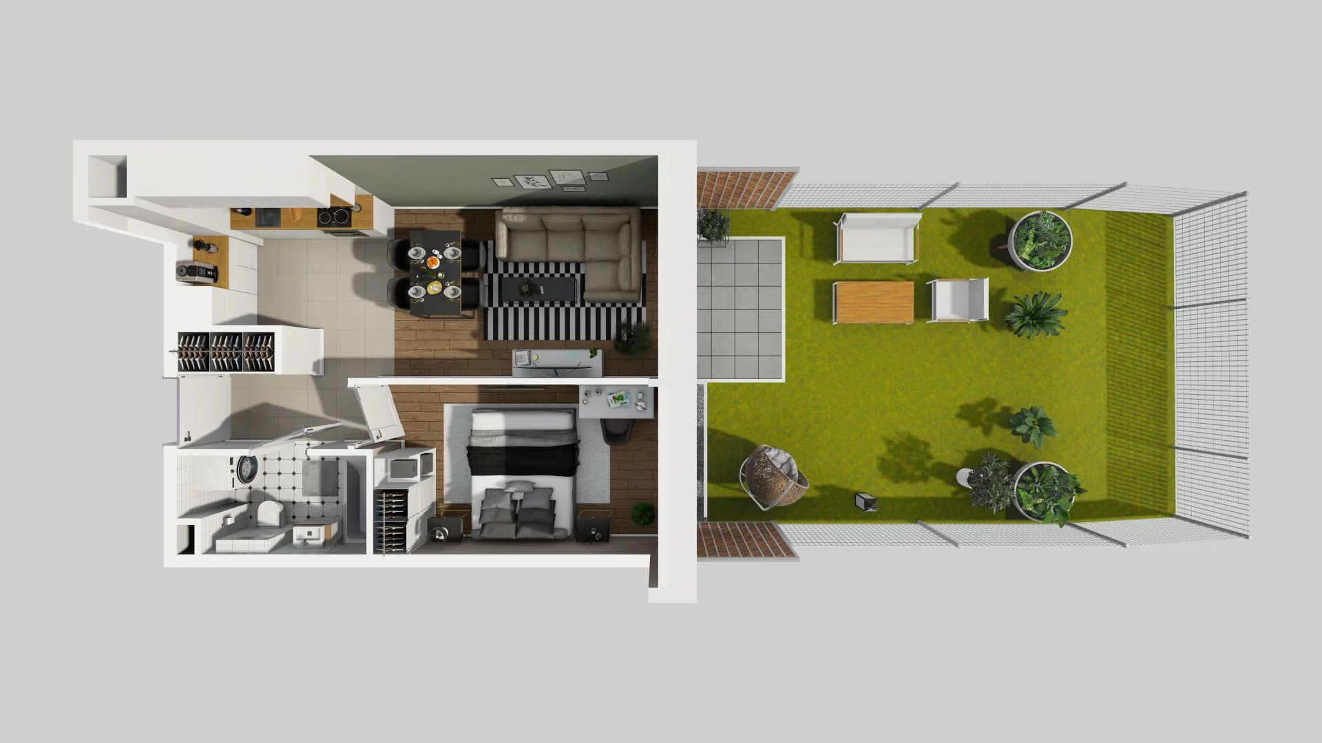 2 pokoje, mieszkanie 40,35 m², parter, oferta nr A/46, Osiedle Rapsodia, Wrocław, Karłowice-Różanka, Różanka, ul. Wołowska 5