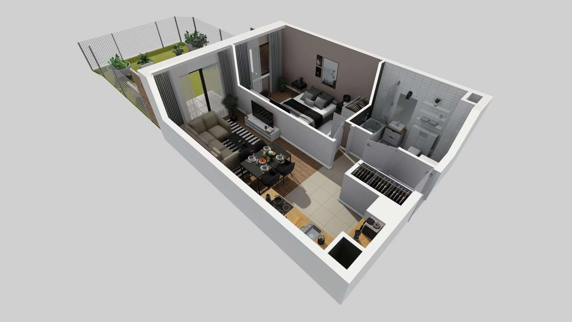 2 pokoje, mieszkanie 40,35 m², parter, oferta nr A/46, Osiedle Rapsodia, Wrocław, Karłowice-Różanka, Różanka, ul. Wołowska 5