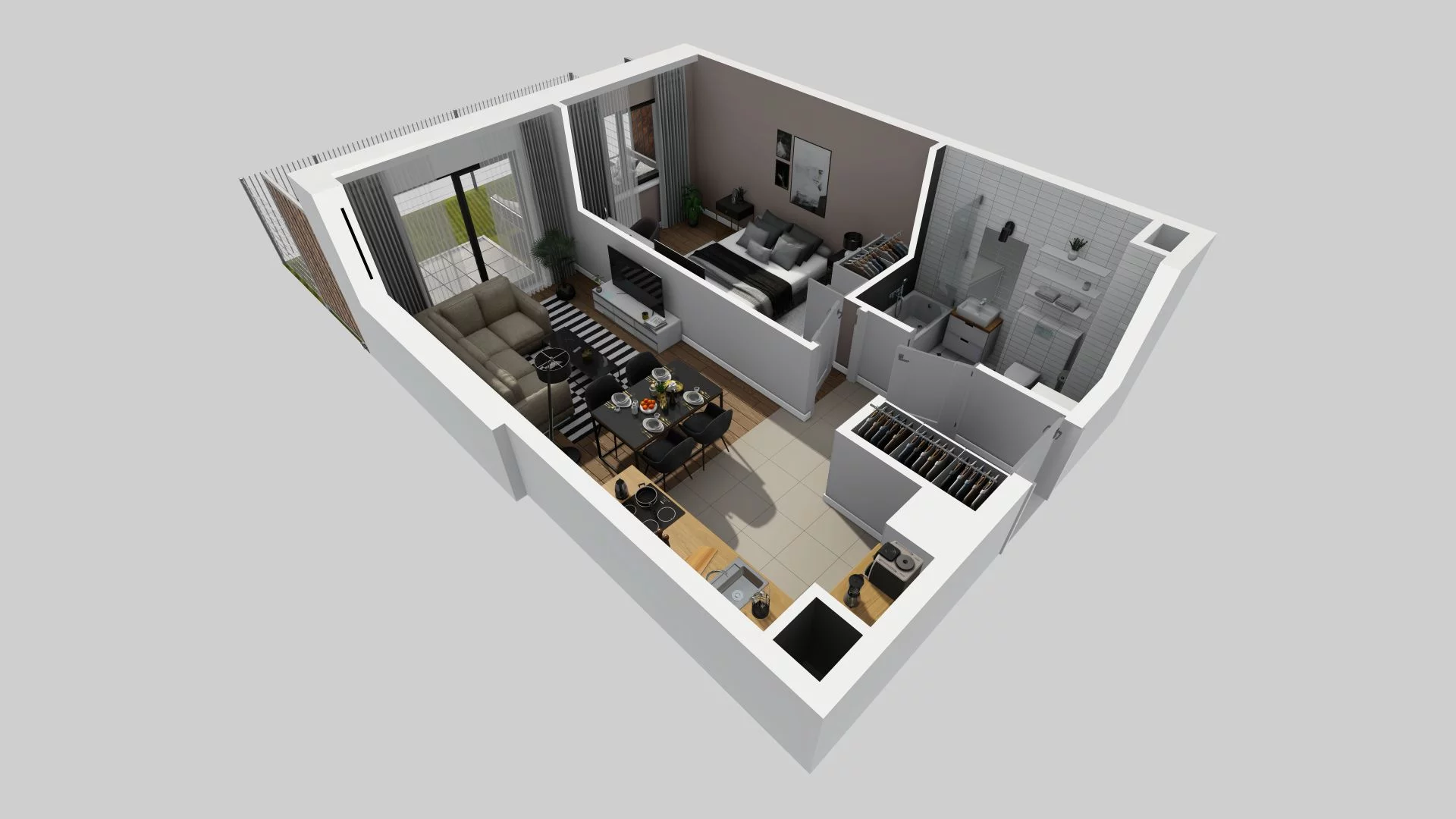 2 pokoje, mieszkanie 41,08 m², parter, oferta nr A/65, Osiedle Rapsodia, Wrocław, Karłowice-Różanka, Różanka, ul. Wołowska 5