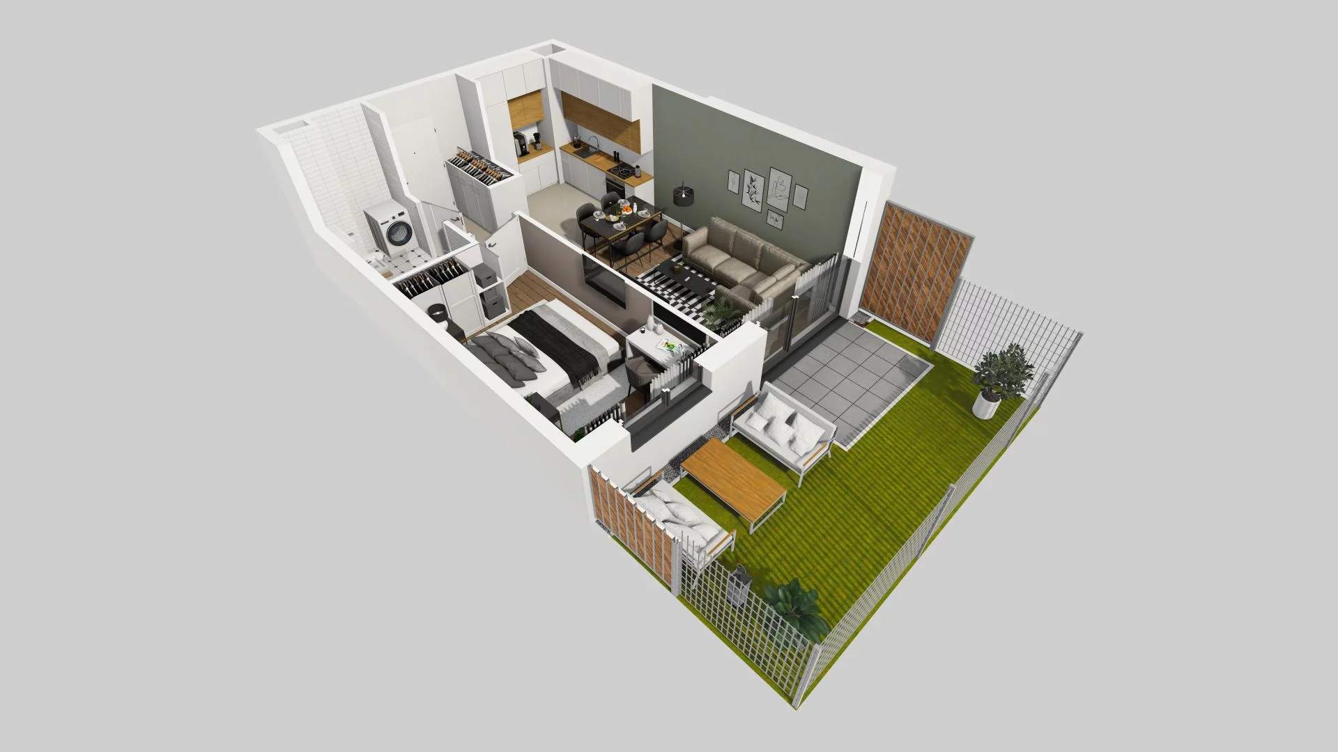 2 pokoje, mieszkanie 41,08 m², parter, oferta nr A/65, Osiedle Rapsodia, Wrocław, Karłowice-Różanka, Różanka, ul. Wołowska 5