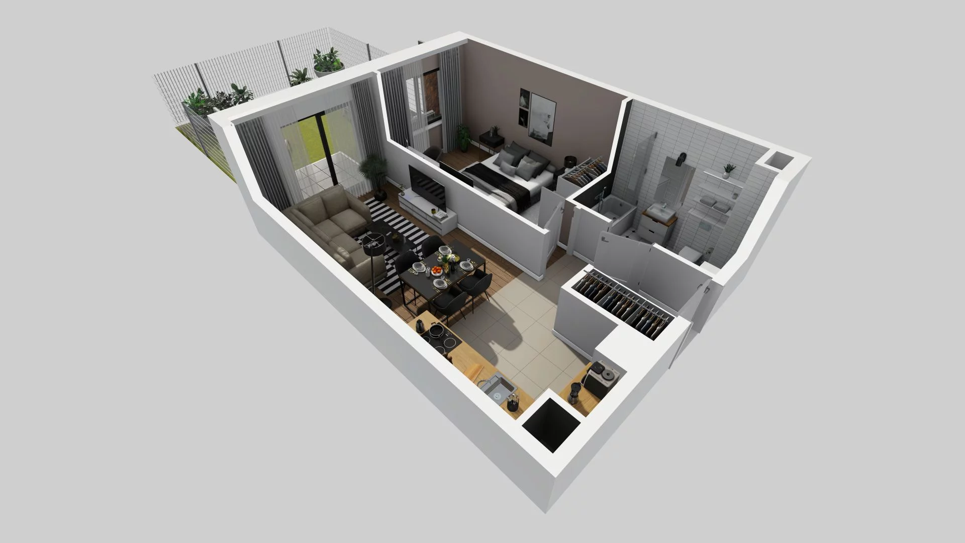 2 pokoje, mieszkanie 41,08 m², parter, oferta nr A/67, Osiedle Rapsodia, Wrocław, Karłowice-Różanka, Różanka, ul. Wołowska 5