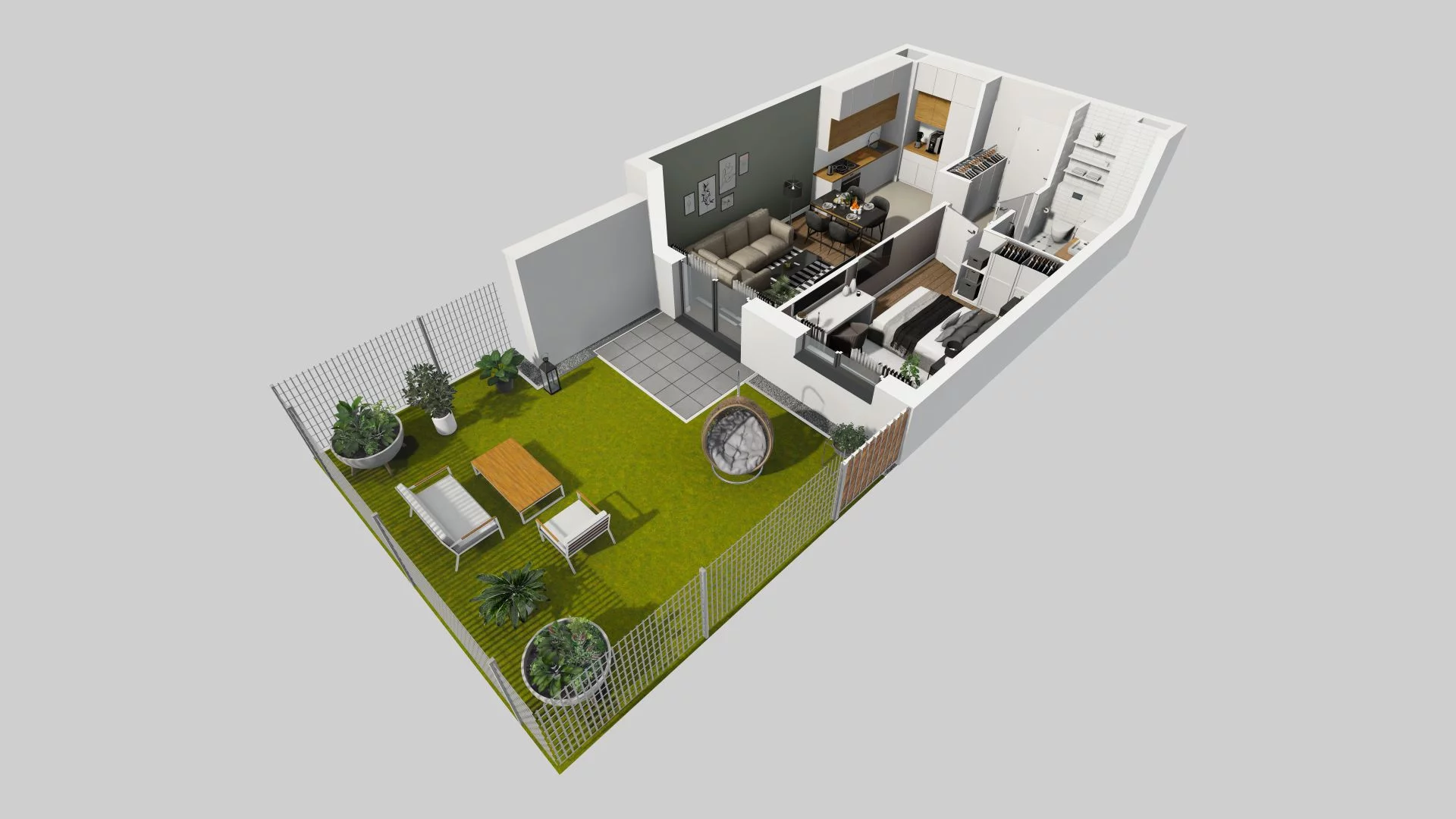 2 pokoje, mieszkanie 41,08 m², parter, oferta nr A/68, Osiedle Rapsodia, Wrocław, Karłowice-Różanka, Różanka, ul. Wołowska 5