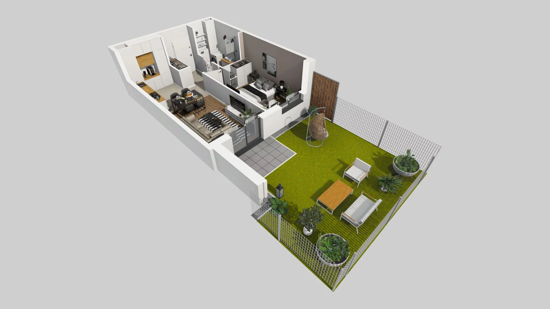 2 pokoje, mieszkanie 41,08 m², parter, oferta nr A/68, Osiedle Rapsodia, Wrocław, Karłowice-Różanka, Różanka, ul. Wołowska 5