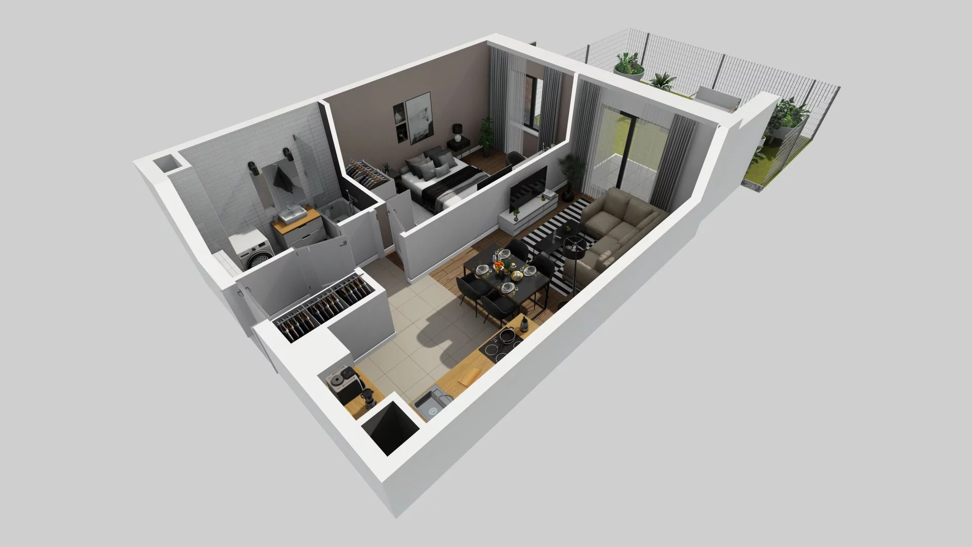 2 pokoje, mieszkanie 41,08 m², parter, oferta nr A/68, Osiedle Rapsodia, Wrocław, Karłowice-Różanka, Różanka, ul. Wołowska 5
