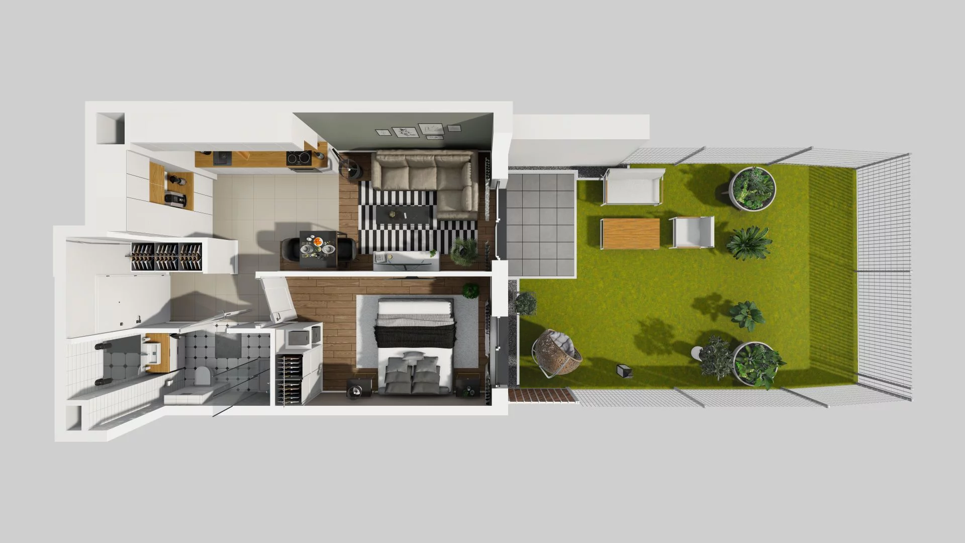 2 pokoje, mieszkanie 39,22 m², parter, oferta nr A/69, Osiedle Rapsodia, Wrocław, Karłowice-Różanka, Różanka, ul. Wołowska 5