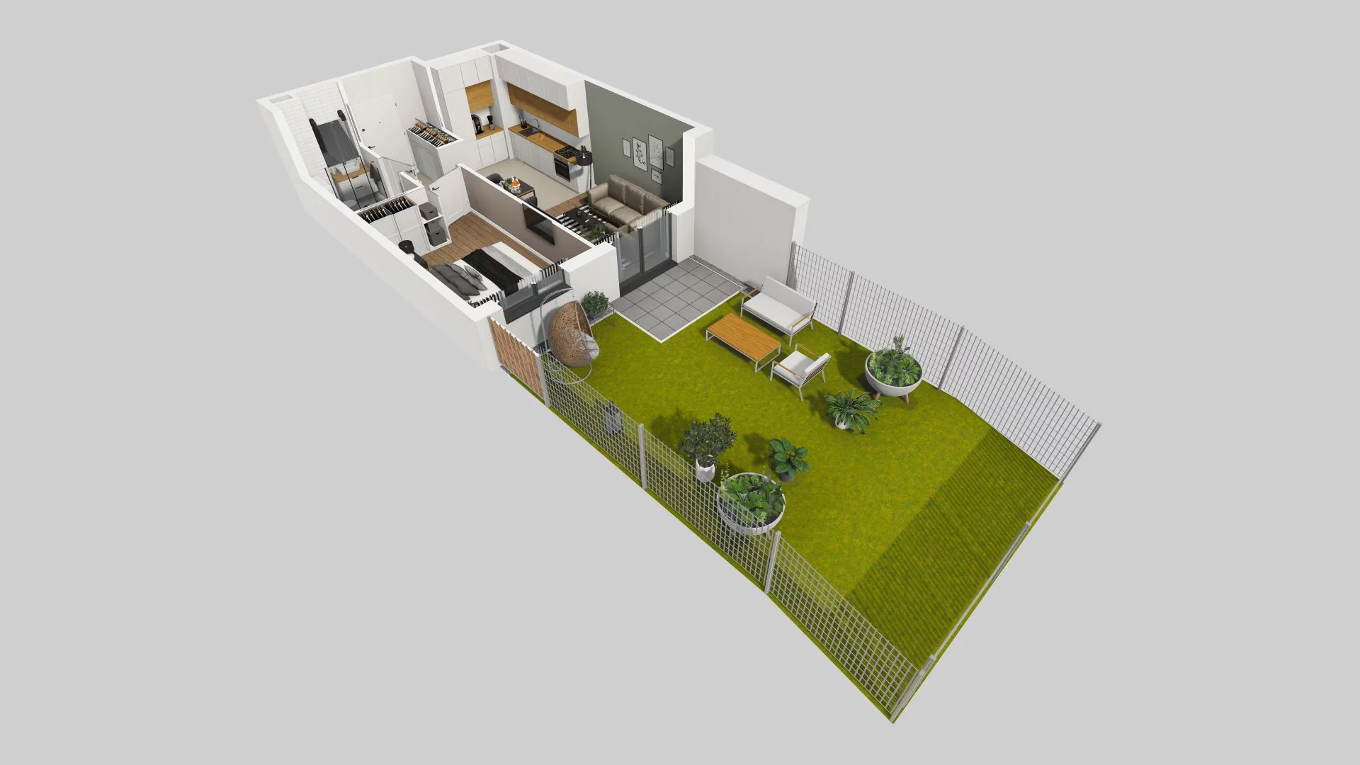 2 pokoje, mieszkanie 39,22 m², parter, oferta nr A/69, Osiedle Rapsodia, Wrocław, Karłowice-Różanka, Różanka, ul. Wołowska 5