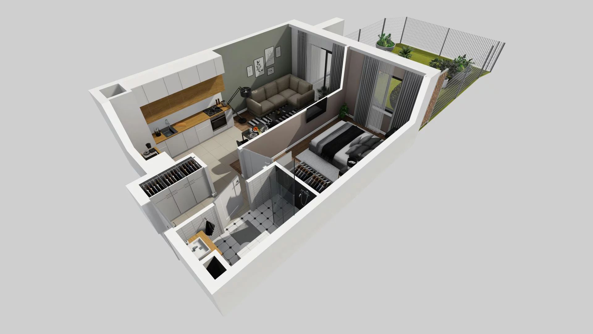 2 pokoje, mieszkanie 39,22 m², parter, oferta nr A/69, Osiedle Rapsodia, Wrocław, Karłowice-Różanka, Różanka, ul. Wołowska 5