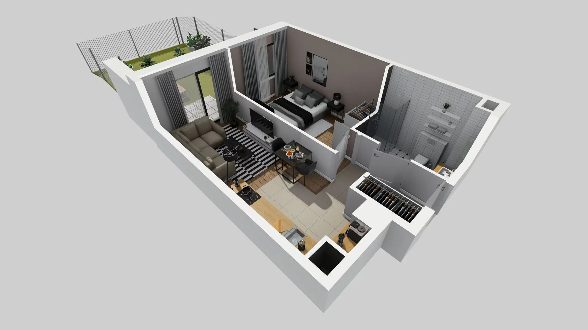 2 pokoje, mieszkanie 39,22 m², parter, oferta nr A/69, Osiedle Rapsodia, Wrocław, Karłowice-Różanka, Różanka, ul. Wołowska 5