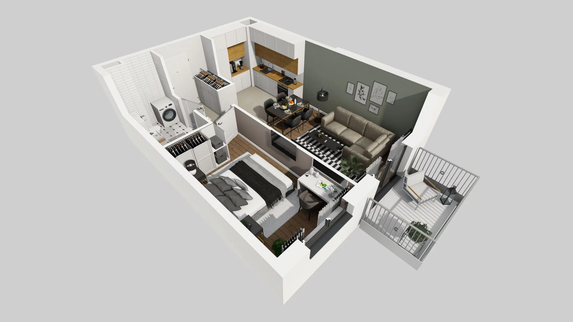 2 pokoje, mieszkanie 41,08 m², piętro 1, oferta nr A/72, Osiedle Rapsodia, Wrocław, Karłowice-Różanka, Różanka, ul. Wołowska 5