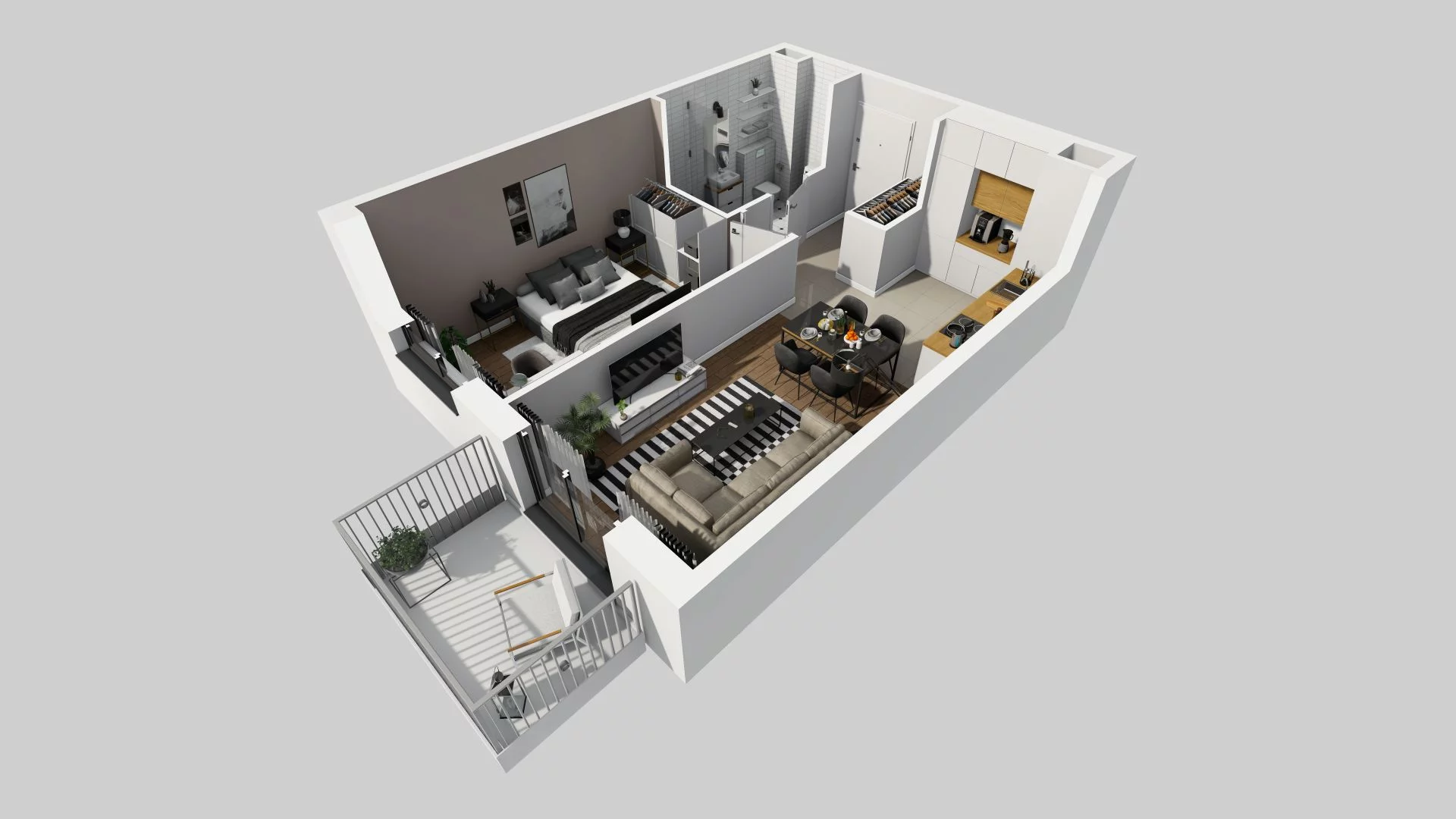 2 pokoje, mieszkanie 41,08 m², piętro 1, oferta nr A/74, Osiedle Rapsodia, Wrocław, Karłowice-Różanka, Różanka, ul. Wołowska 5