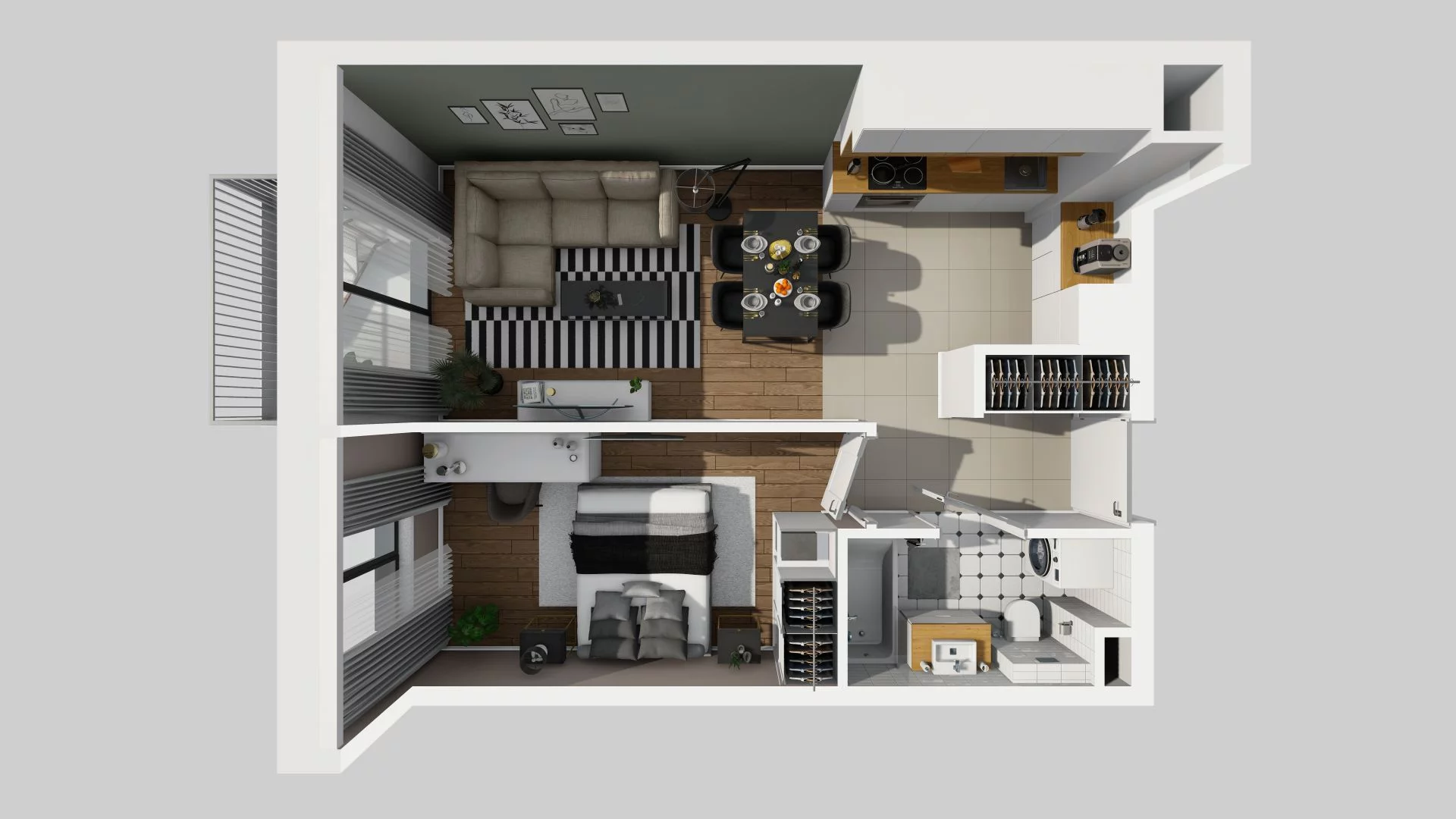 2 pokoje, mieszkanie 41,08 m², piętro 1, oferta nr A/75, Osiedle Rapsodia, Wrocław, Karłowice-Różanka, Różanka, ul. Wołowska 5