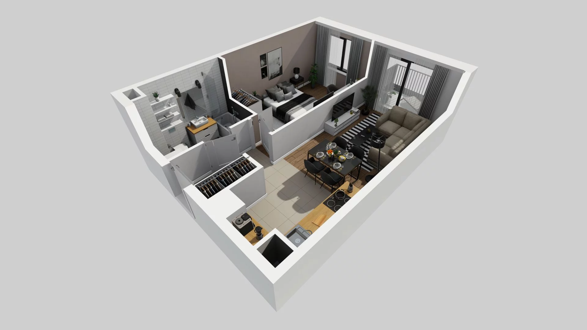 2 pokoje, mieszkanie 41,08 m², piętro 1, oferta nr A/75, Osiedle Rapsodia, Wrocław, Karłowice-Różanka, Różanka, ul. Wołowska 5