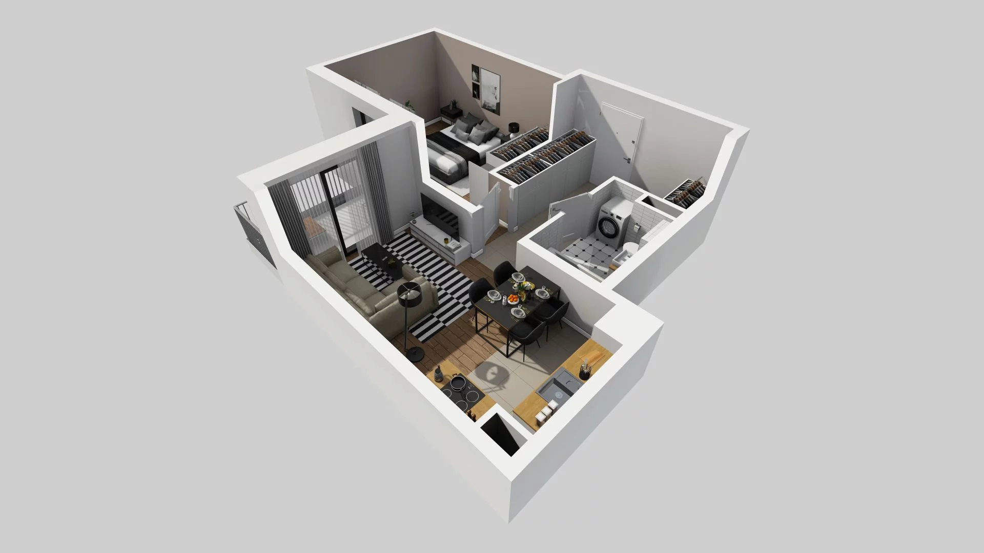 2 pokoje, mieszkanie 44,93 m², piętro 2, oferta nr A/80, Osiedle Rapsodia, Wrocław, Karłowice-Różanka, Różanka, ul. Wołowska 5