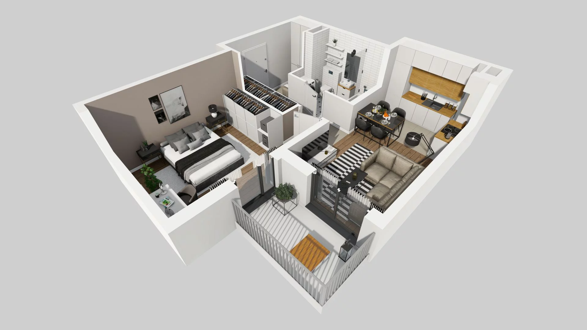 2 pokoje, mieszkanie 44,93 m², piętro 2, oferta nr A/80, Osiedle Rapsodia, Wrocław, Karłowice-Różanka, Różanka, ul. Wołowska 5
