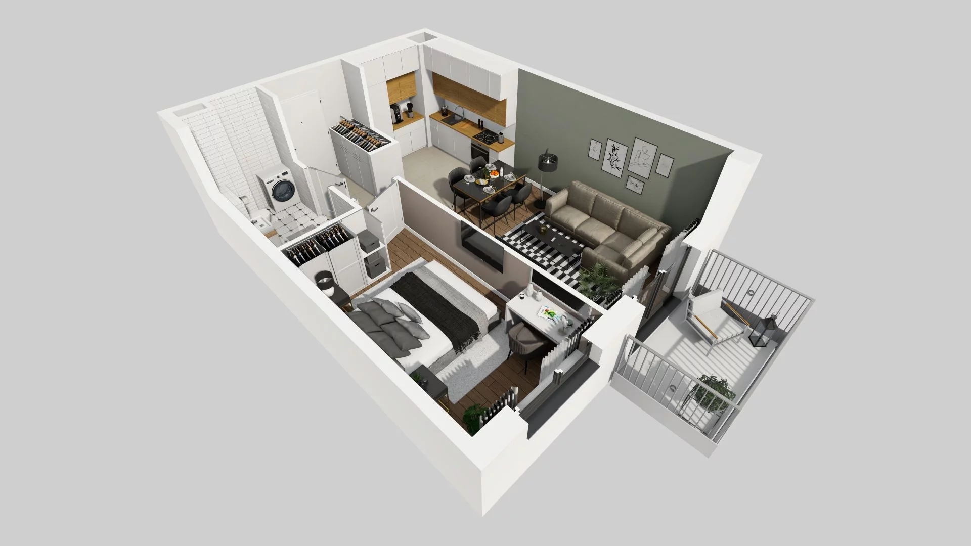 2 pokoje, mieszkanie 41,08 m², piętro 2, oferta nr A/82, Osiedle Rapsodia, Wrocław, Karłowice-Różanka, Różanka, ul. Wołowska 5