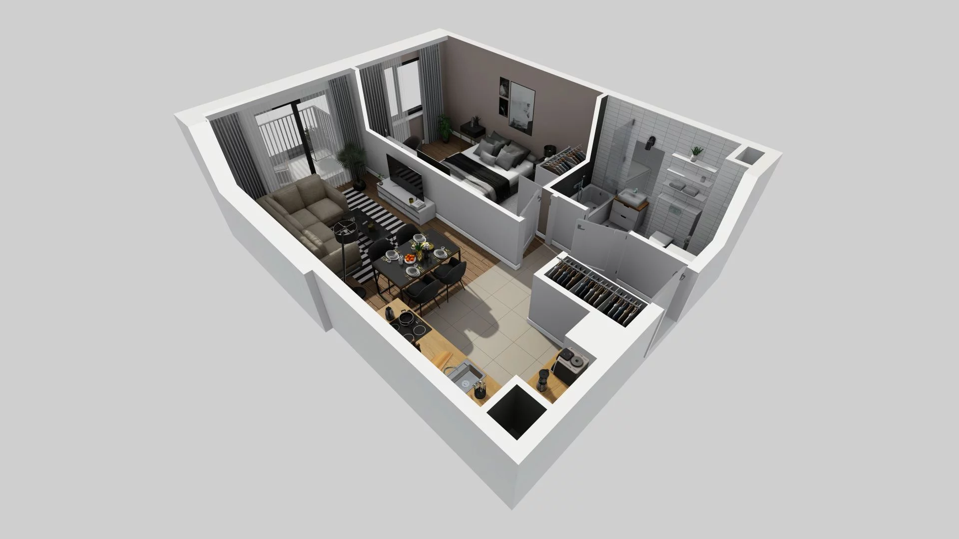 2 pokoje, mieszkanie 41,08 m², piętro 3, oferta nr A/87, Osiedle Rapsodia, Wrocław, Karłowice-Różanka, Różanka, ul. Wołowska 5