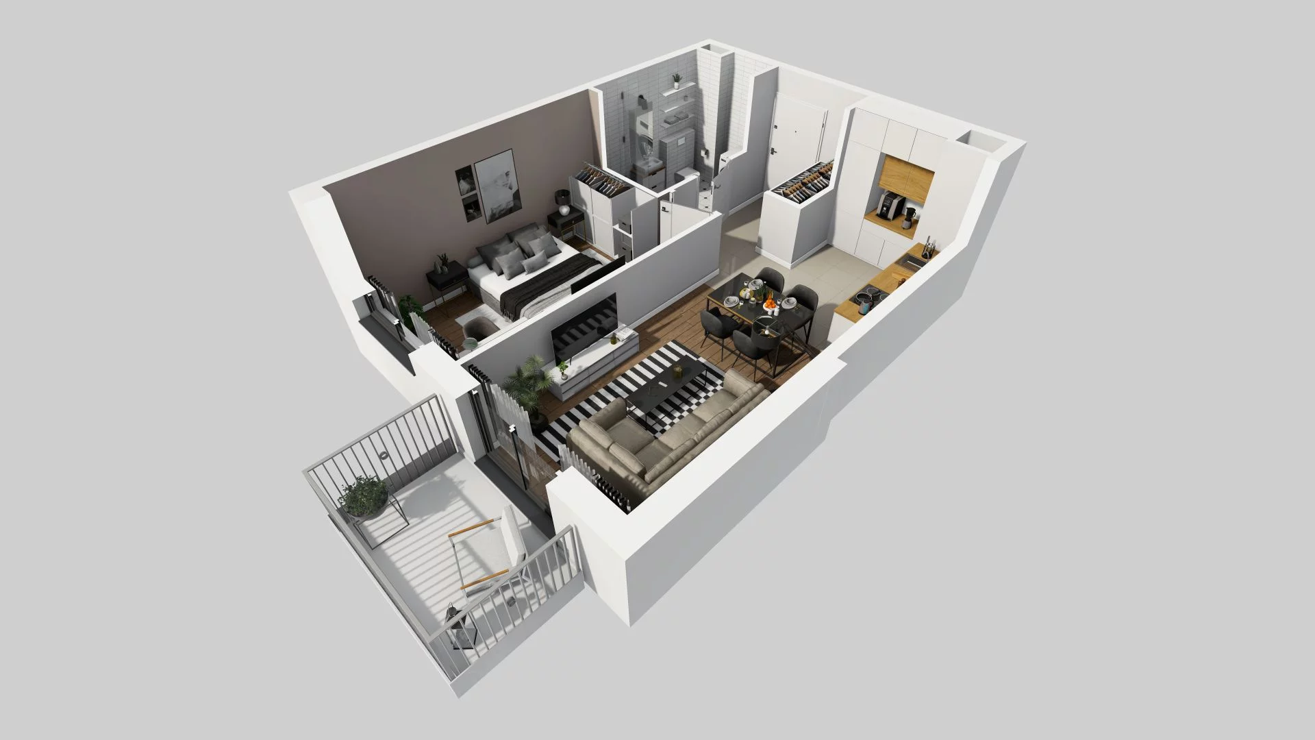 2 pokoje, mieszkanie 41,08 m², piętro 3, oferta nr A/87, Osiedle Rapsodia, Wrocław, Karłowice-Różanka, Różanka, ul. Wołowska 5