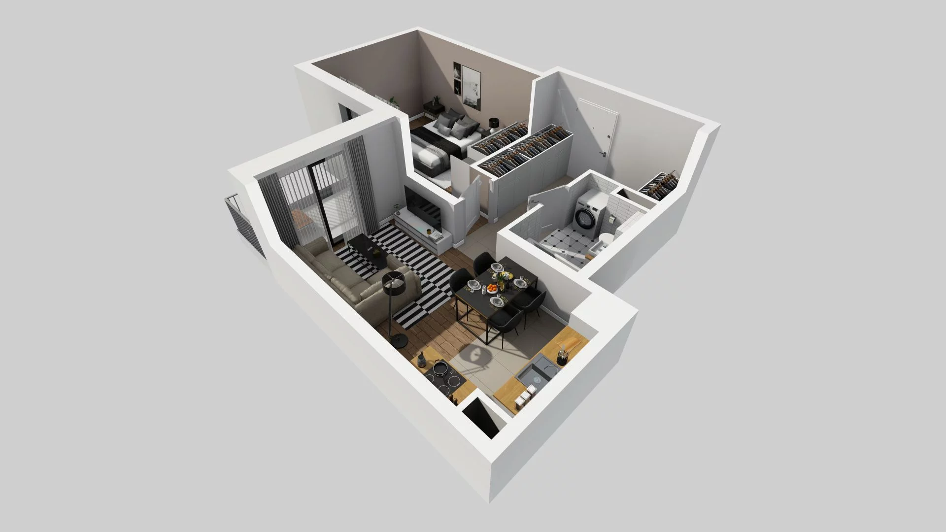 2 pokoje, mieszkanie 44,93 m², piętro 3, oferta nr A/88, Osiedle Rapsodia, Wrocław, Karłowice-Różanka, Różanka, ul. Wołowska 5