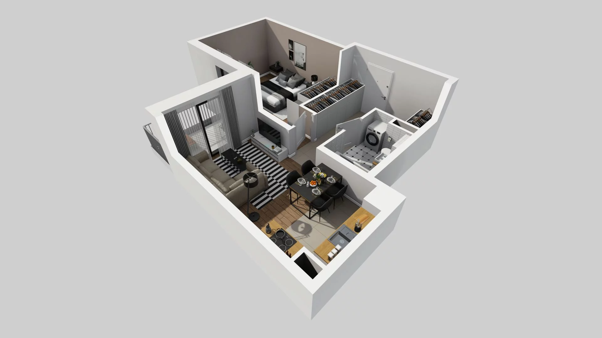 2 pokoje, mieszkanie 44,93 m², piętro 4, oferta nr A/96, Osiedle Rapsodia, Wrocław, Karłowice-Różanka, Różanka, ul. Wołowska 5