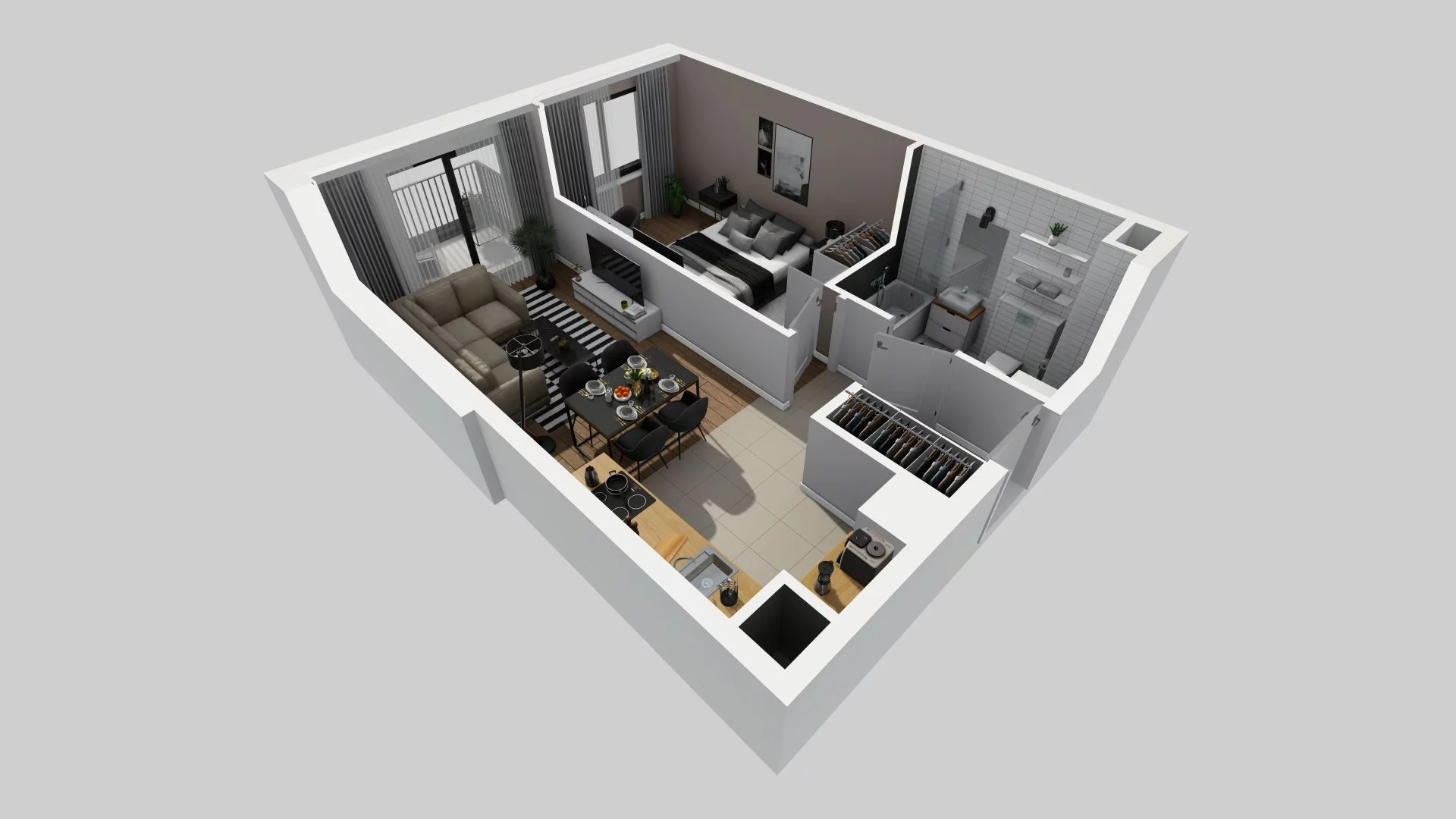 2 pokoje, mieszkanie 41,08 m², piętro 6, oferta nr A/108, Osiedle Rapsodia, Wrocław, Karłowice-Różanka, Różanka, ul. Wołowska 5